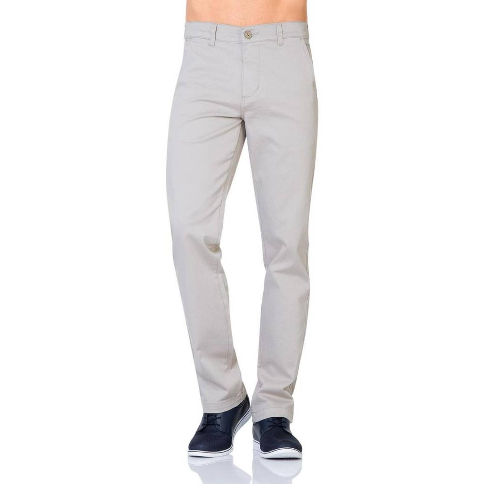 Pantalón Casual Hombre Oggi Khaki 59103108 Gabardina Stretch 