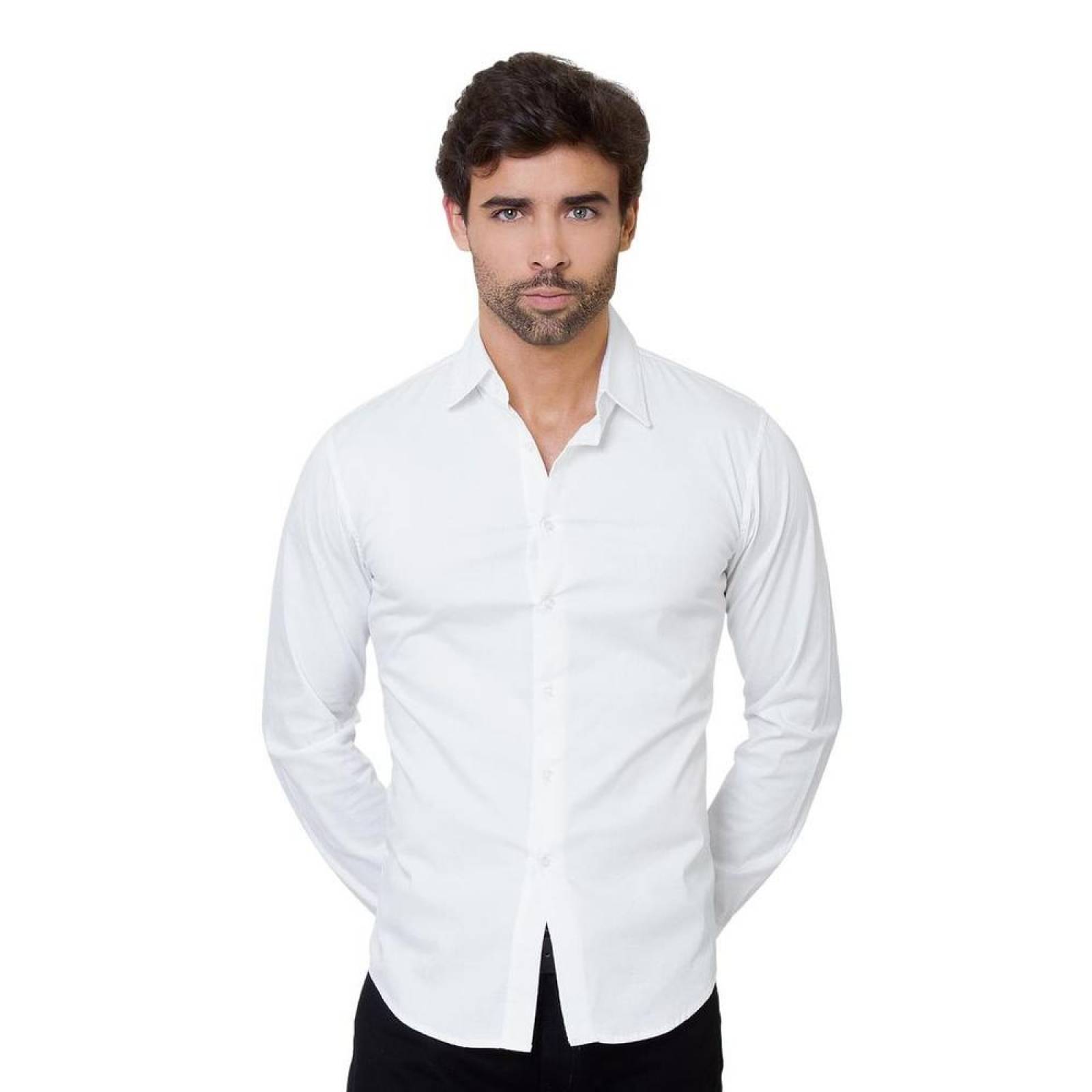 Camisa Casual Hombre Salvaje Tentación Blanco 60400565 Spandex 