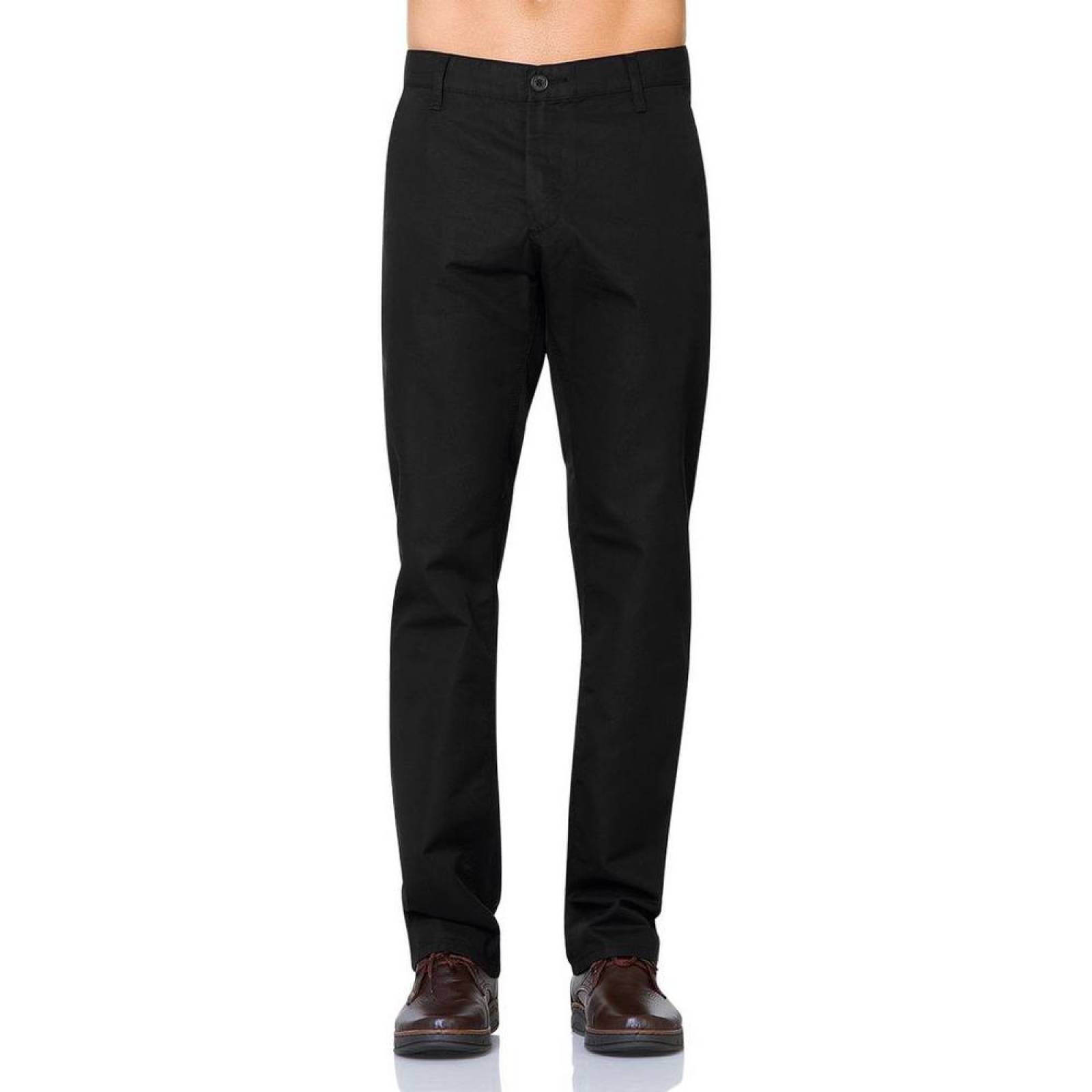 Pantalón Casual Hombre Furor Negro 62103156 Gabardina 