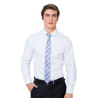 Camisa De Vestir Gradus Hombre Blanco Algodón Poliéster