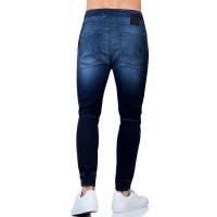 Jeans Por Salvaje Tentación Hombre Indigo Deslavado Mezclilla Stretch