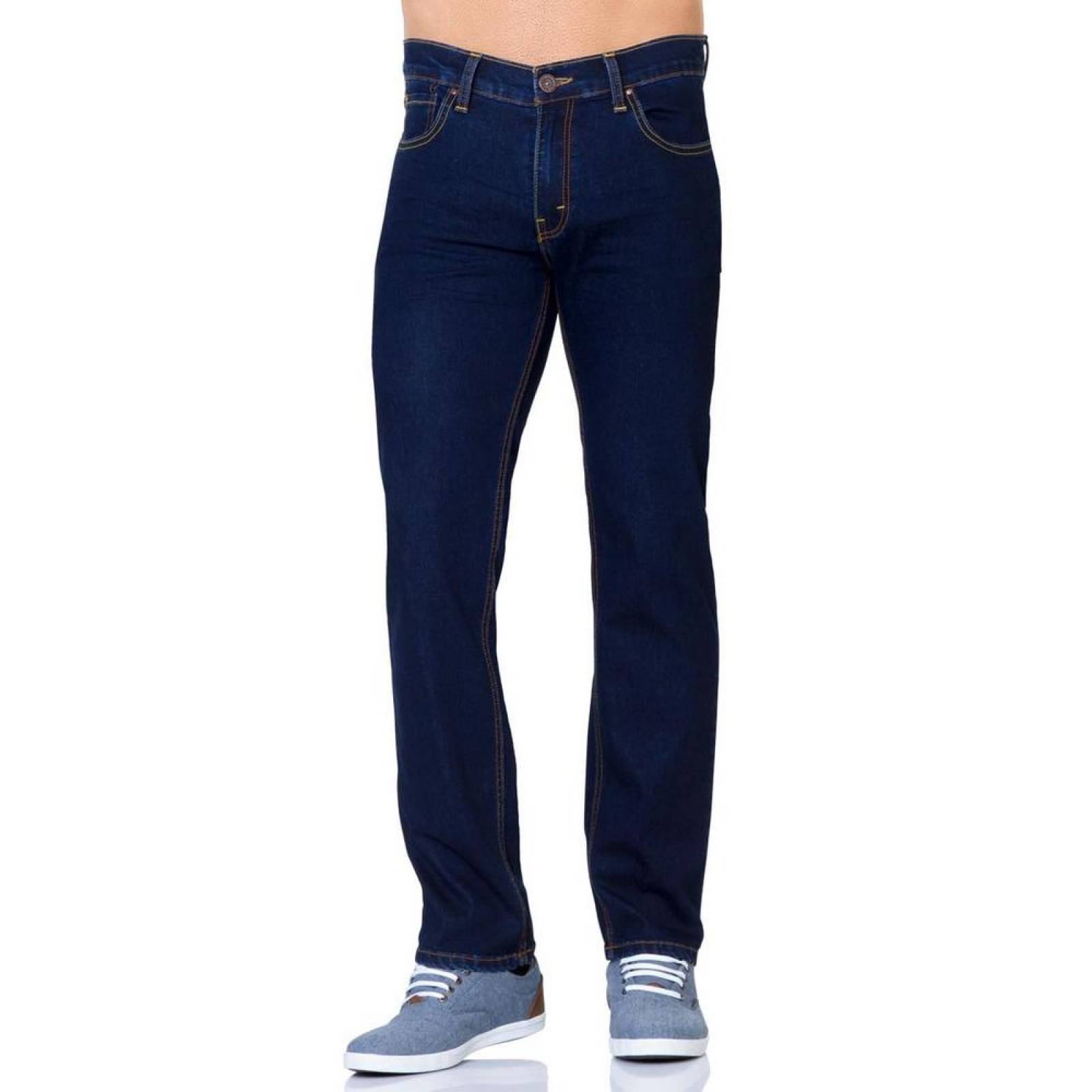 Jeans Básico Hombre Furor Indigo 62105134 Mezclilla Stretch 