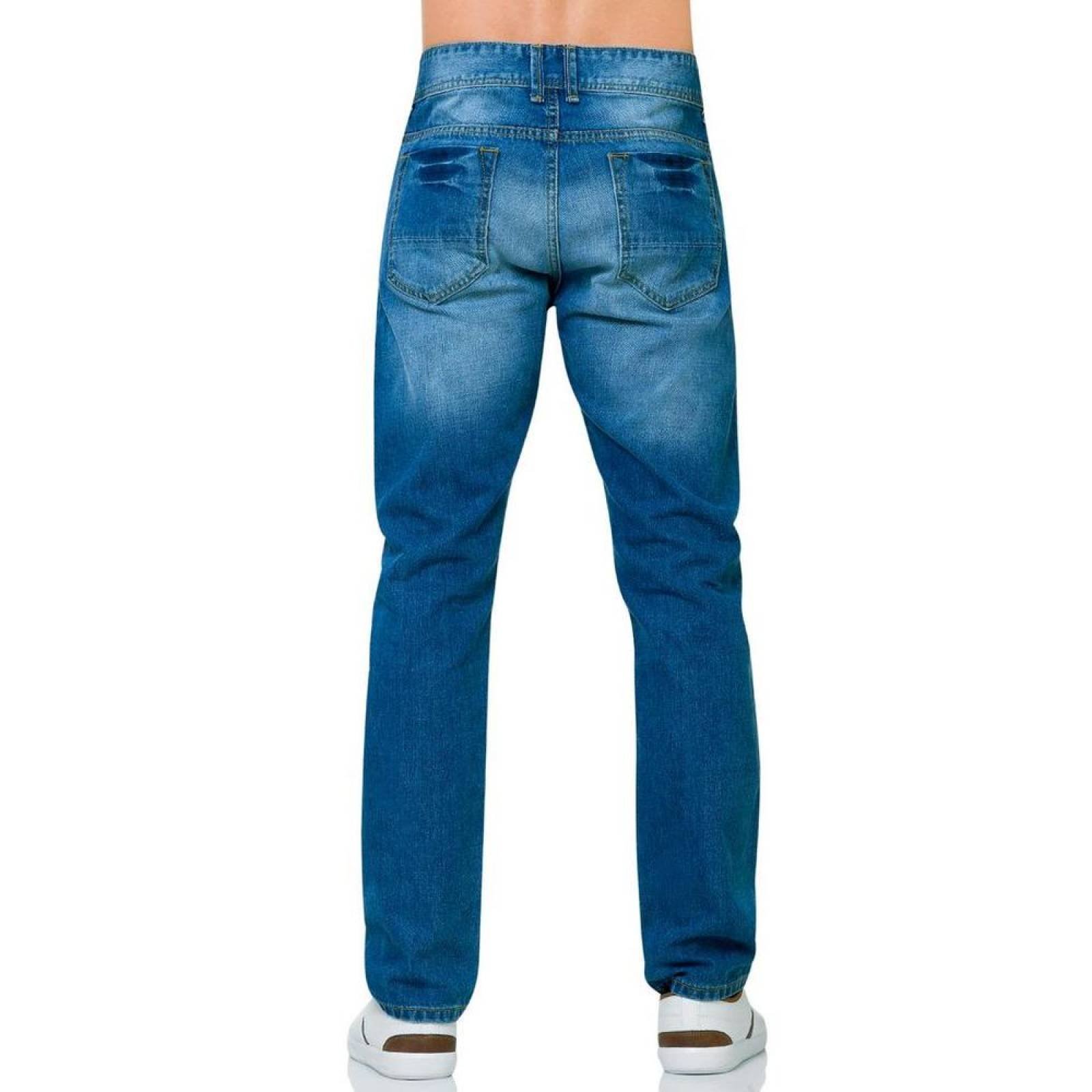 Jeans Básico Hombre Salvaje Tentación Stone 63100141 Mezclilla 