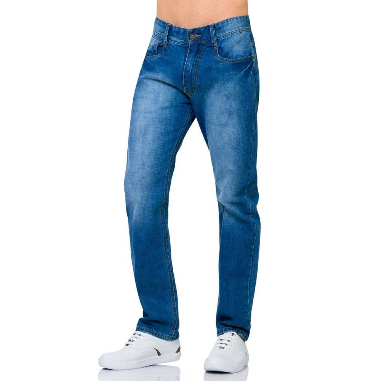 Jeans Básico Hombre Salvaje Tentación Stone 63100141 Mezclilla 