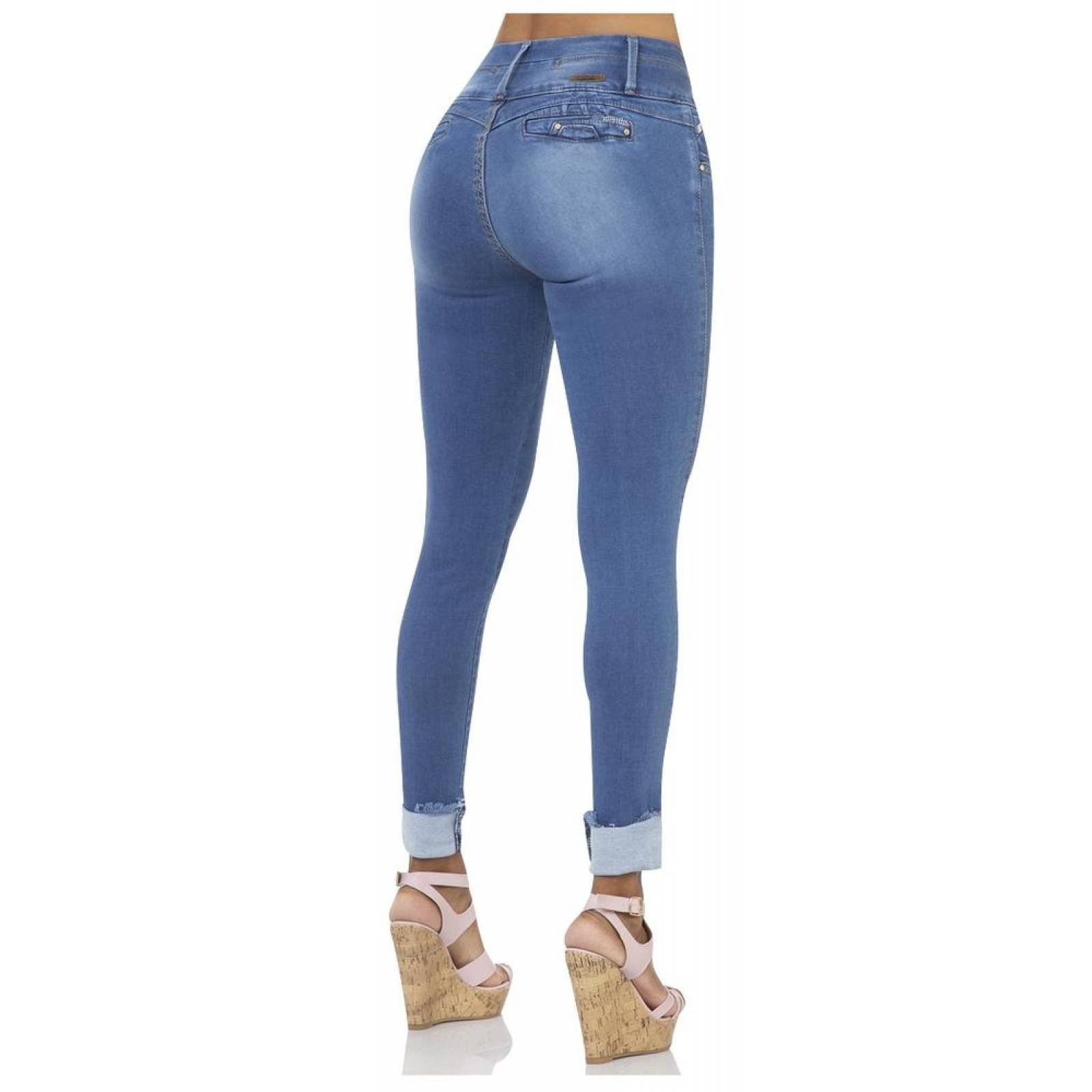 Jeans Moda Mujer Fergino Stone 52903210 Mezclilla Stretch 