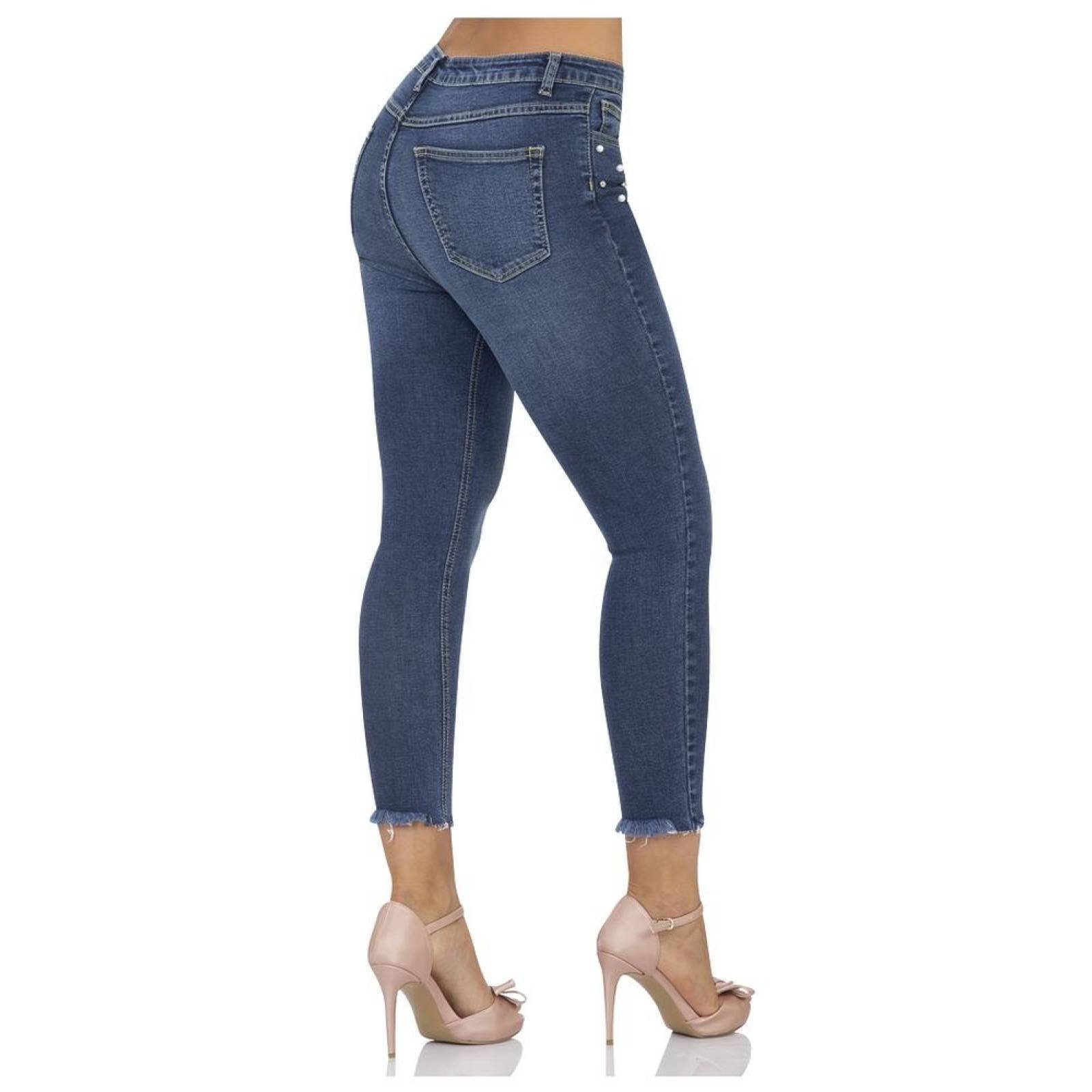 Jeans Moda Mujer Salvaje Tentación Stone 63103202 Mezclilla Stretch 