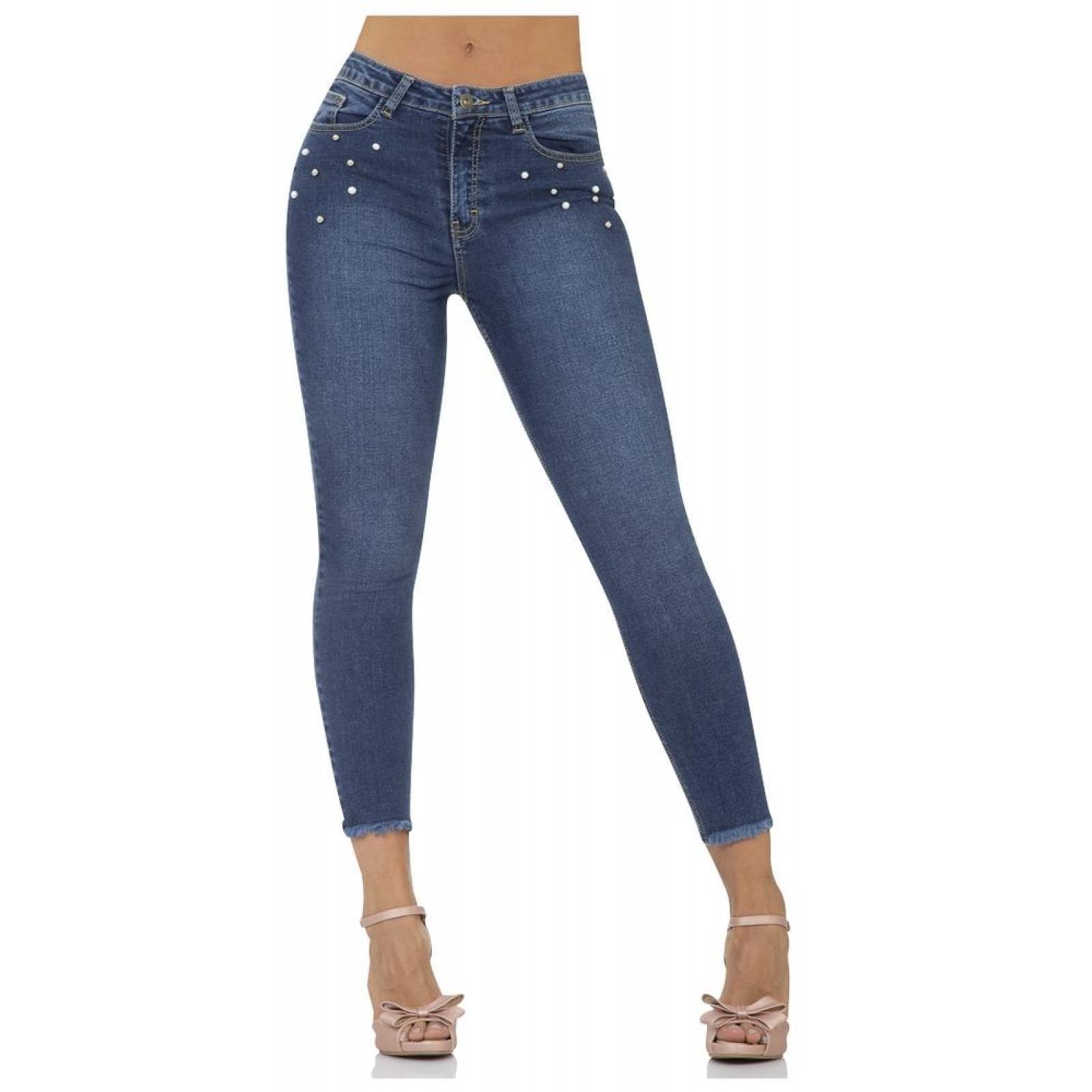 Jeans Moda Mujer Salvaje Tentación Stone 63103202 Mezclilla Stretch 