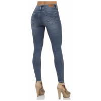 Jeans Oggi Jeans Mujer Azul Mezclilla Stretch Carol