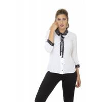 Blusa Julicohn Mujer Blanco Rayon 14582