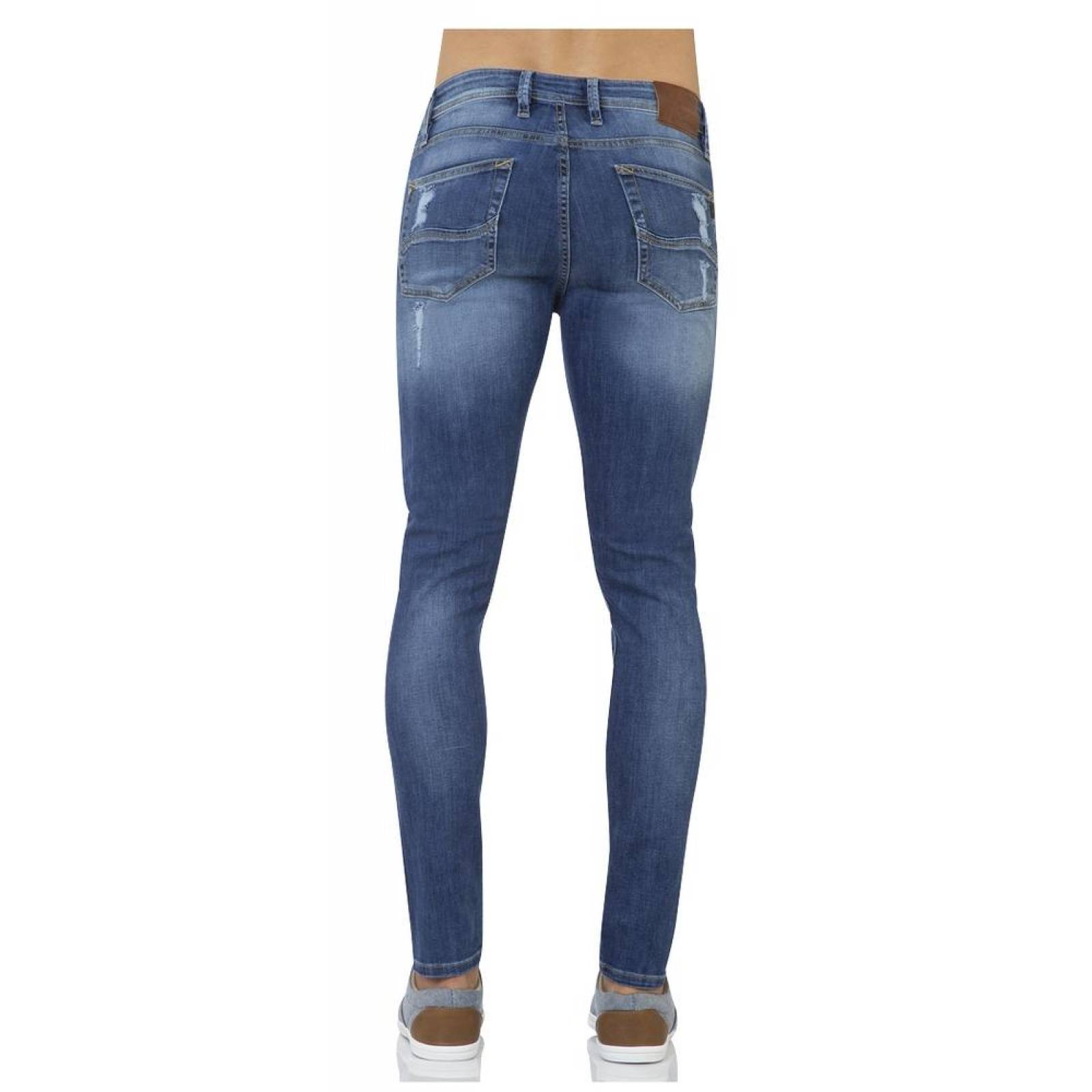 Jeans Gevy Jns Hombre Azul Mezclilla Stretch So18401