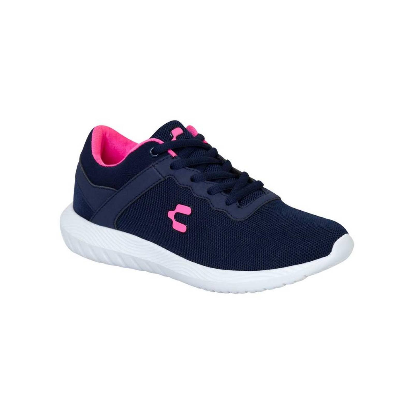 TENIS CHARLY MUJER AZUL TEXTIL 1049421002 