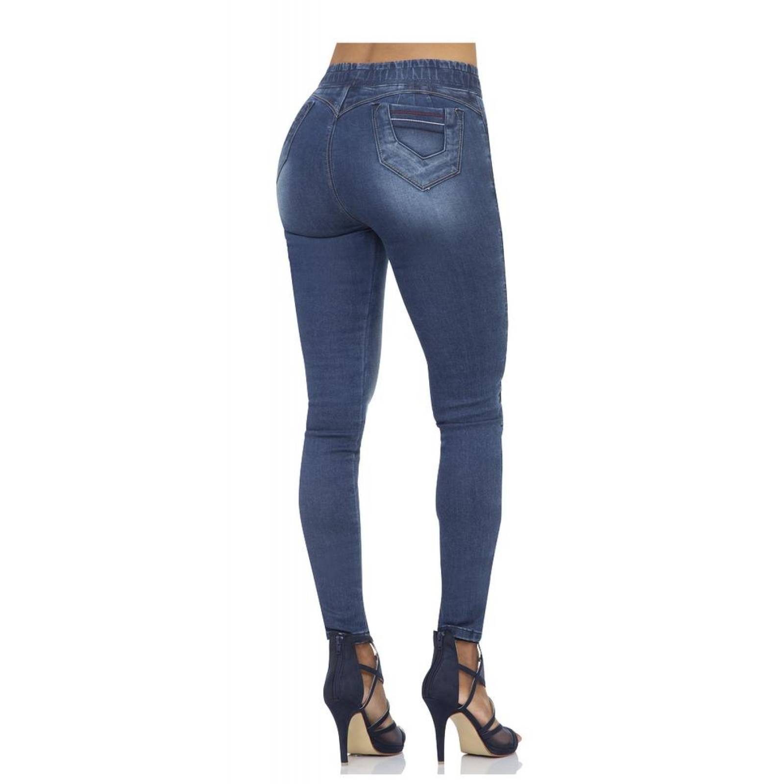 Jeans Moda Mujer Furor Stone 62105206 Mezclilla Stretch 