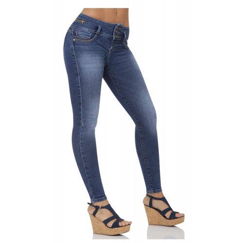 Jeans Moda Mujer Salvaje Tentación Stone 71803204 Mezclilla Stretch 