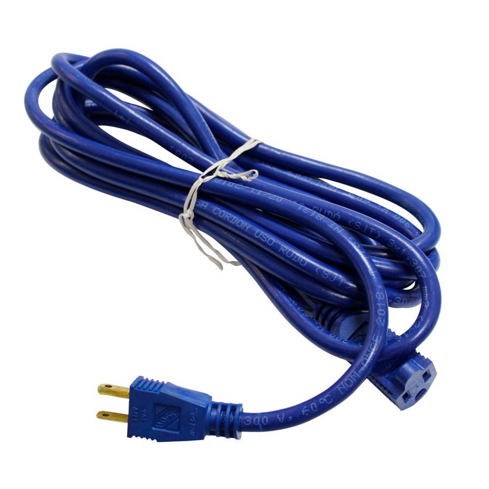 Extensión Eléctrica azul de uso rudo con fajilla 3x16 AWG 15 m 