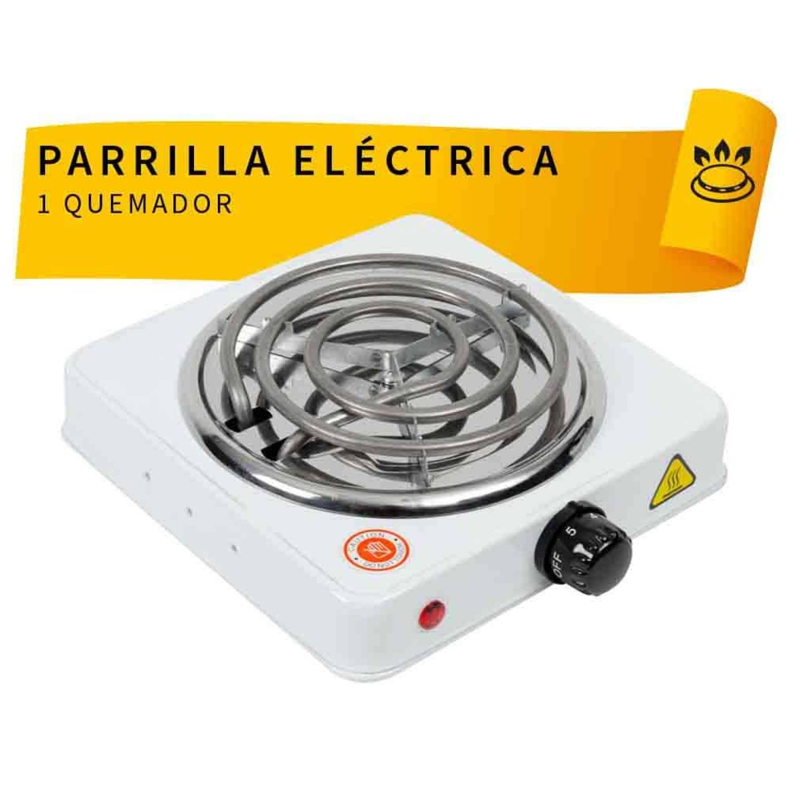 Parrilla eléctrica 1 quemador mini espiral 1,000 W 