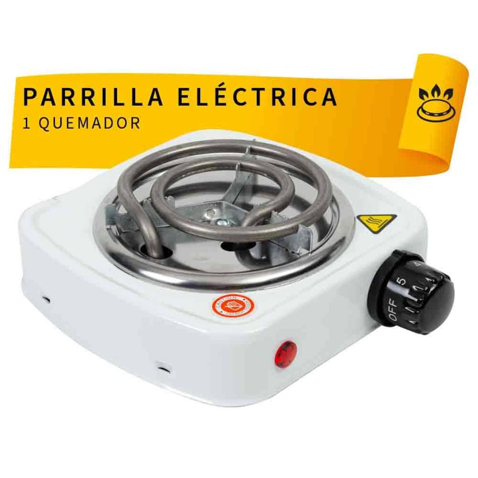 Mini Parrilla Electrica 2 Quemador Para Cocina Interior Portatil Estufa  Hornilla