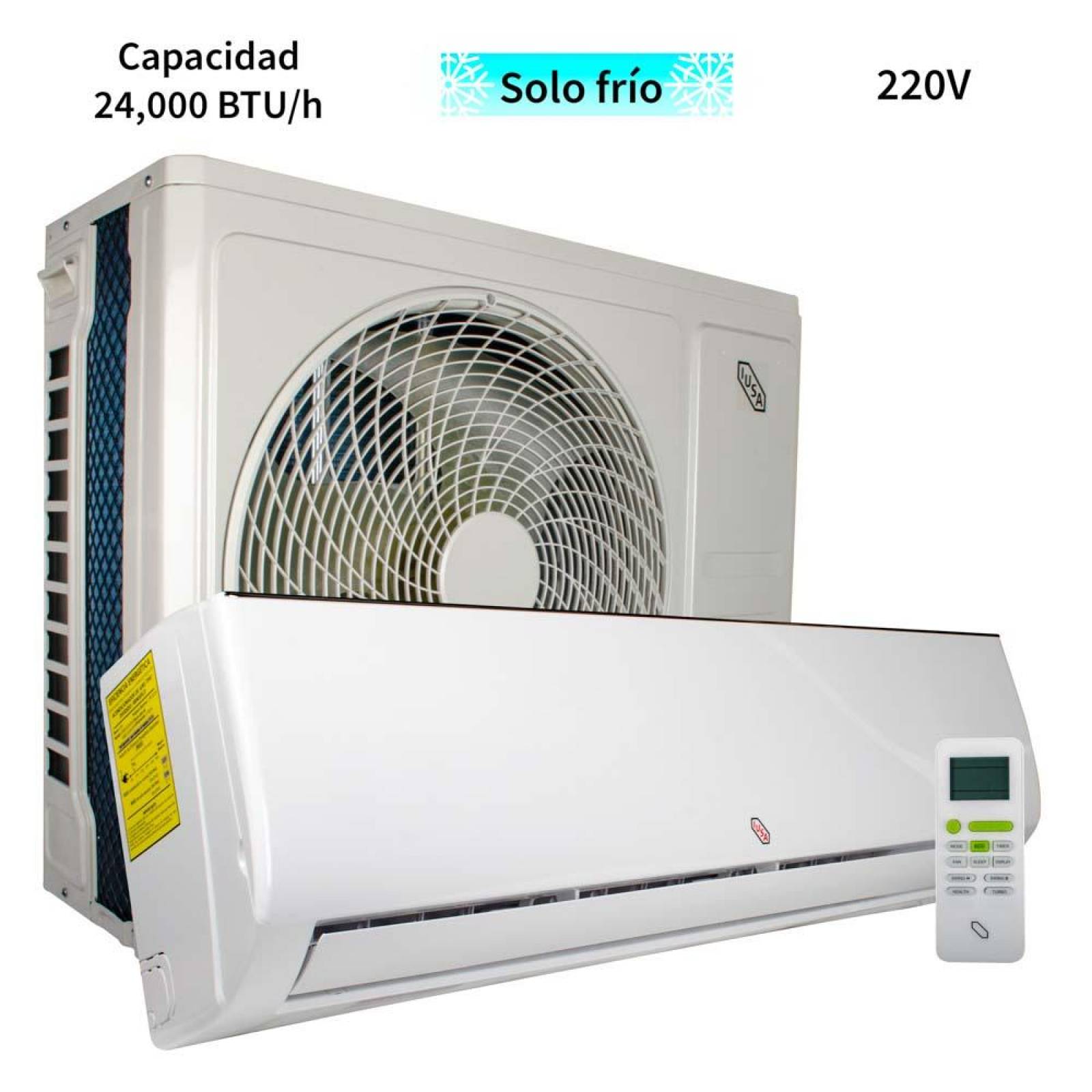 Aire acondicionado minisplit de 2 Ton Solo Frío 220 V