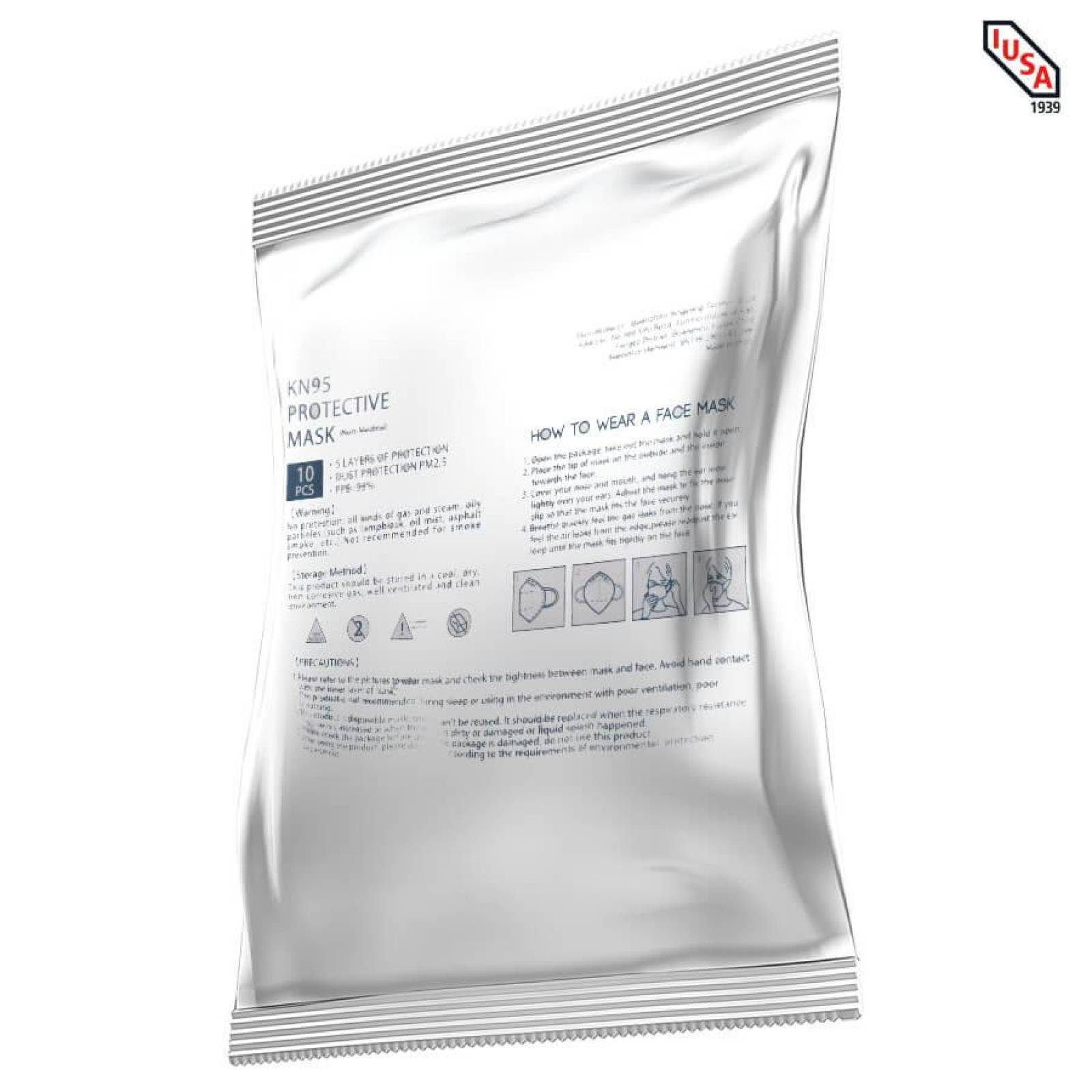 Cubrebocas Kn95 Certificado Precio Mayoreo 50 Piezas