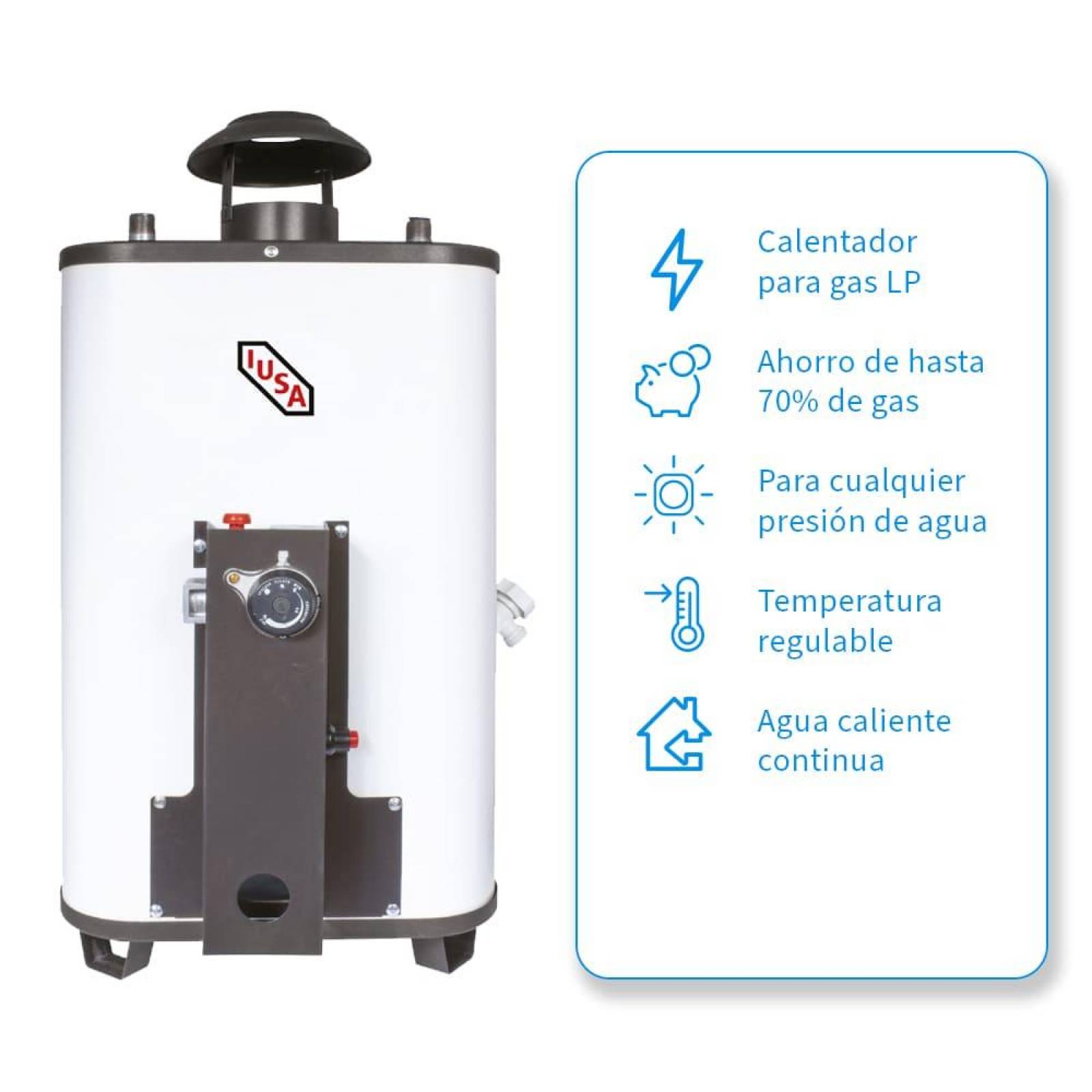 Calentador IUSA De Rápida Recuperación 5L Gas Lp 