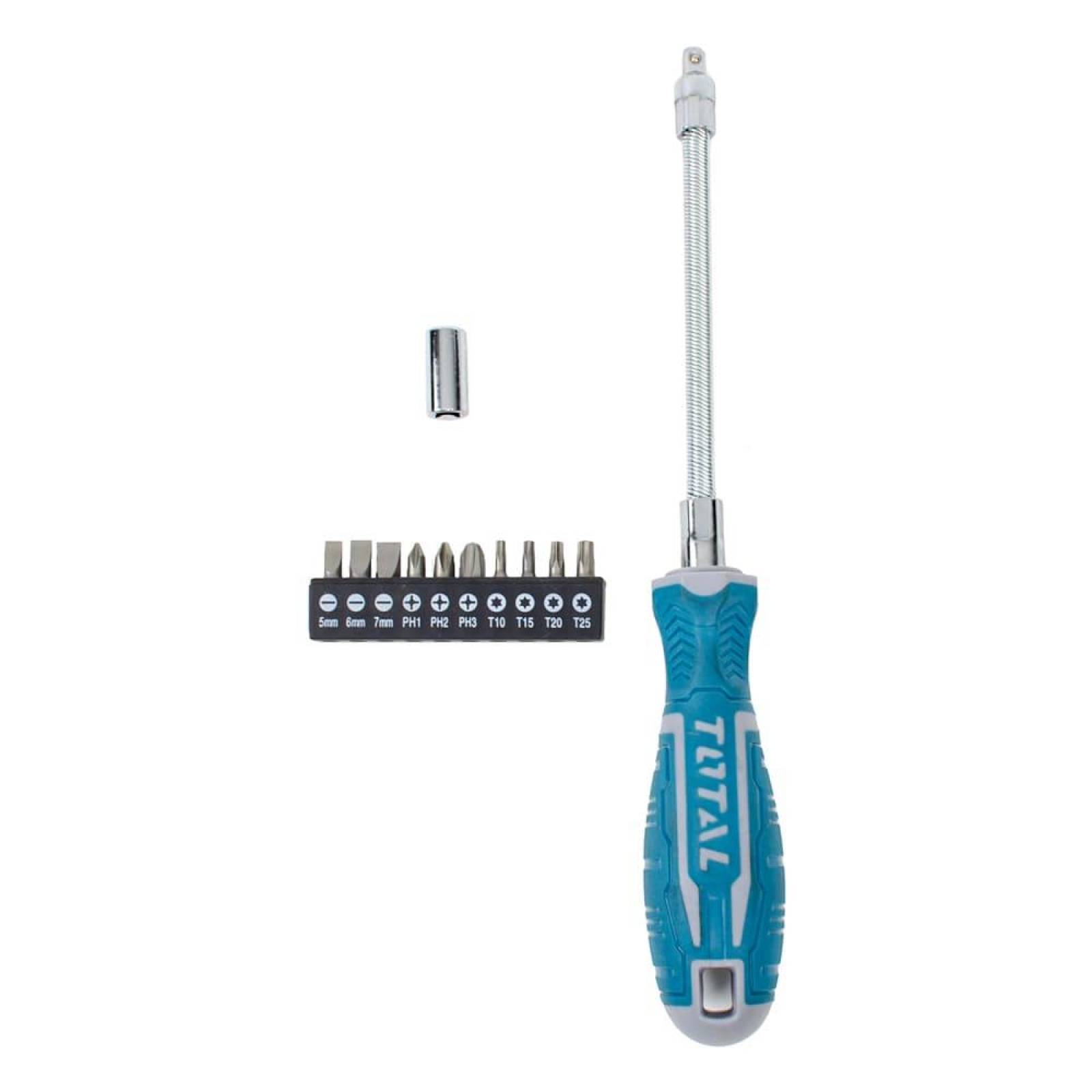 Juego de desarmador flexible con 12 piezas 