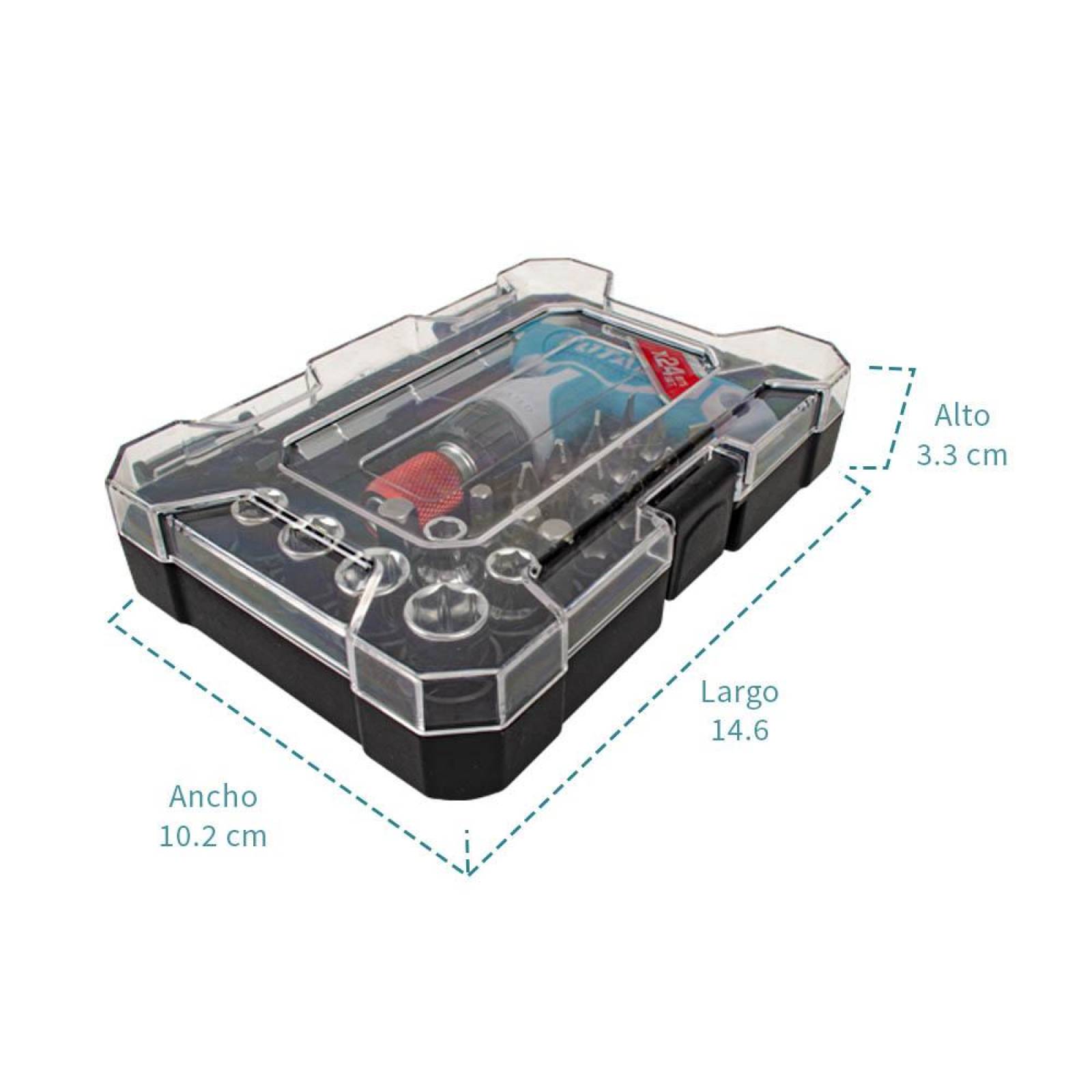 Juego de puntas y dados con desarmador 