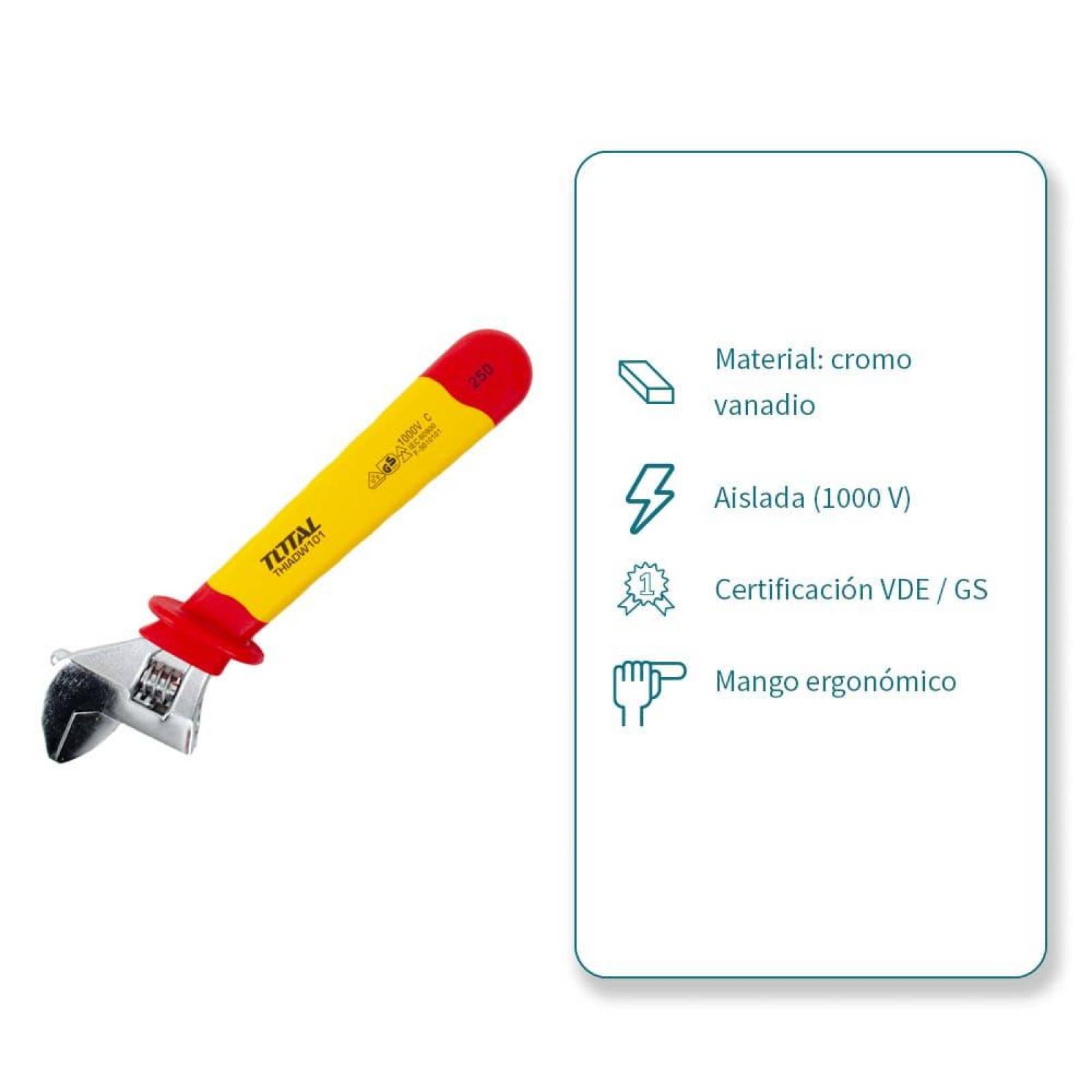 Llave ajustable dieléctrica 10 