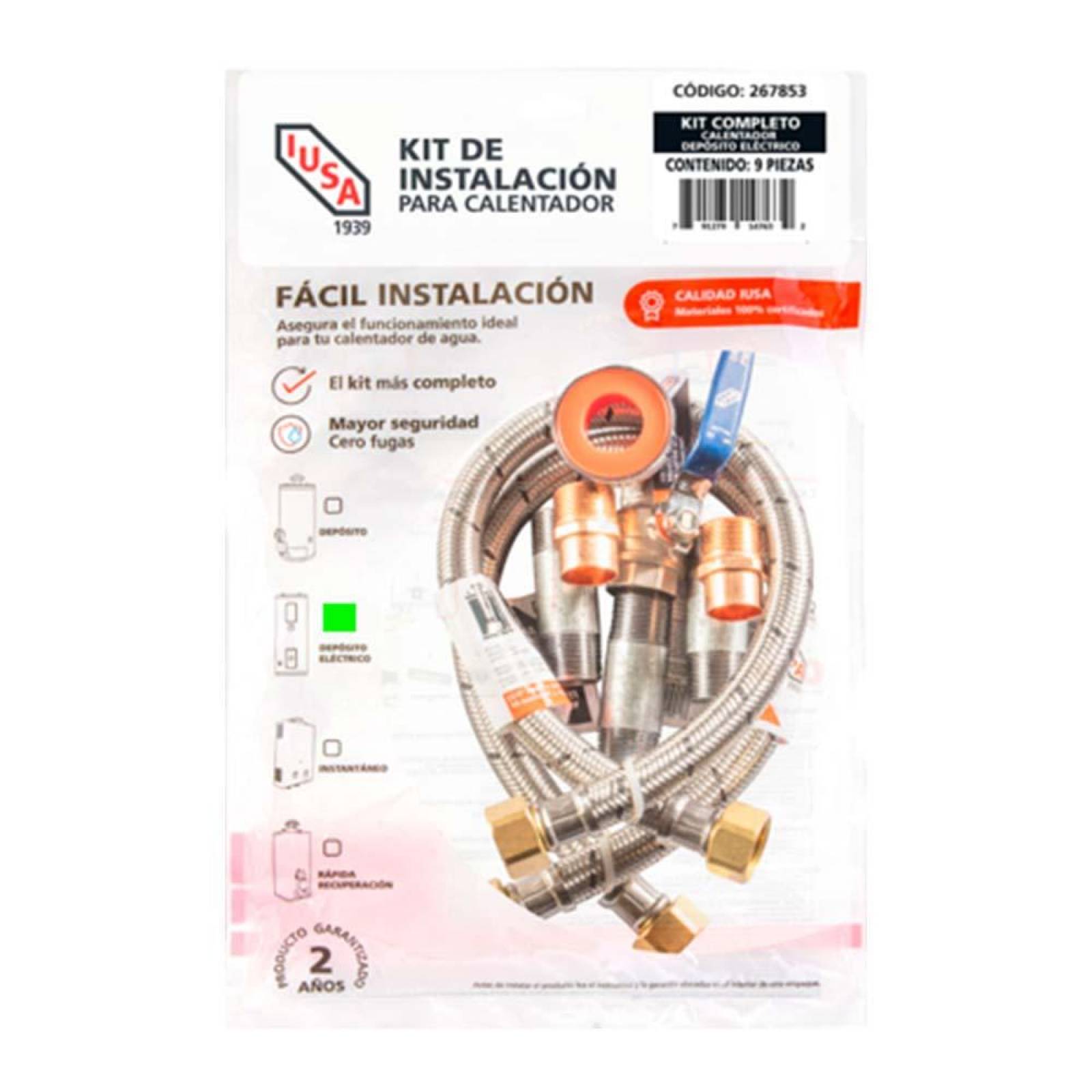 Kit De Instalación Completo Para Calentador Eléctrico 