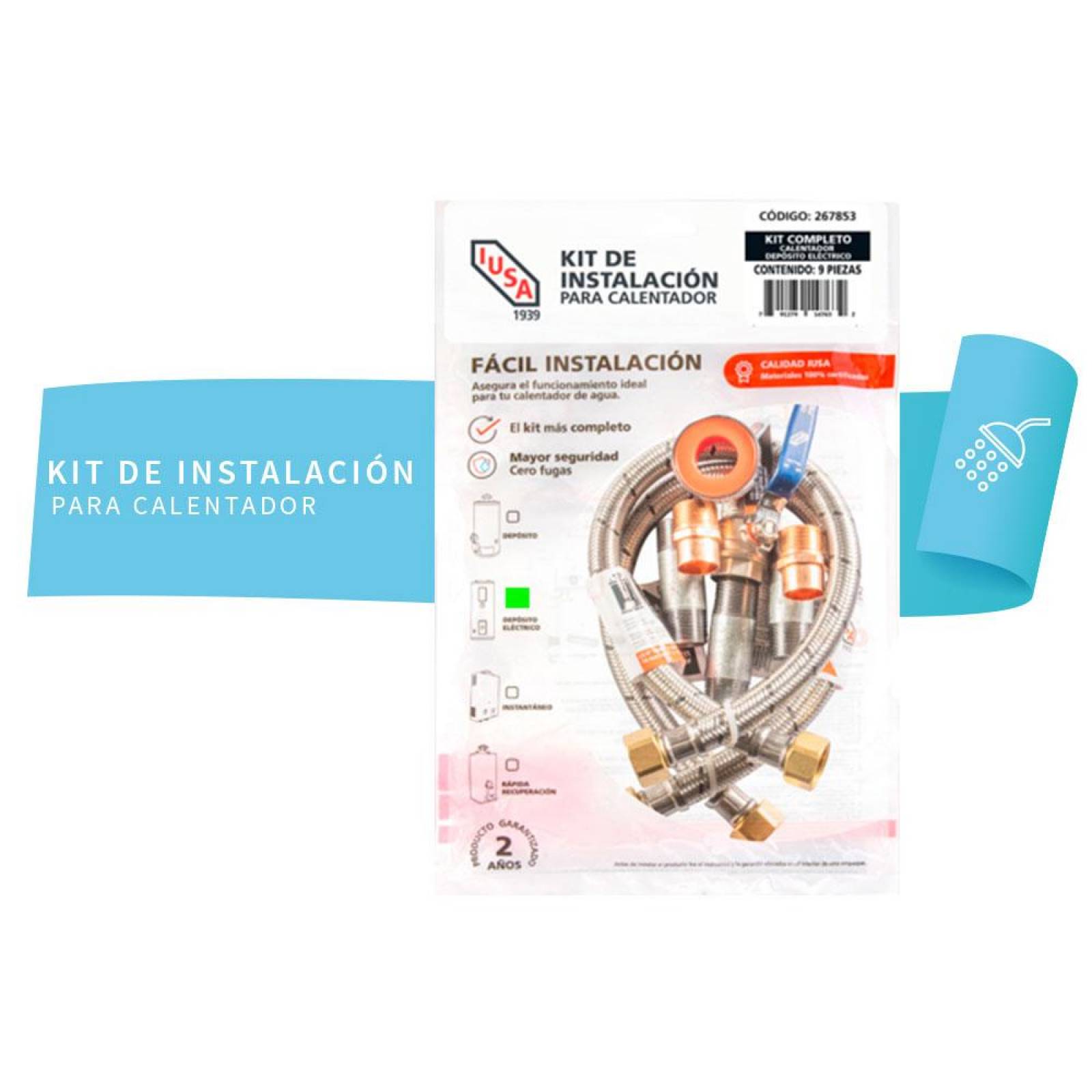 Kit De Instalación Completo Para Calentador Eléctrico 