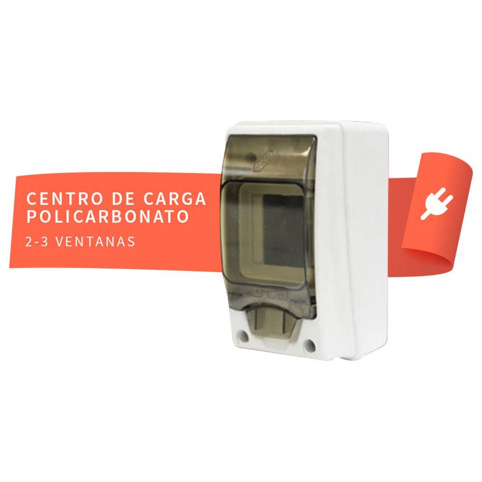 Centro de carga policarbonato 2-3 ventas 