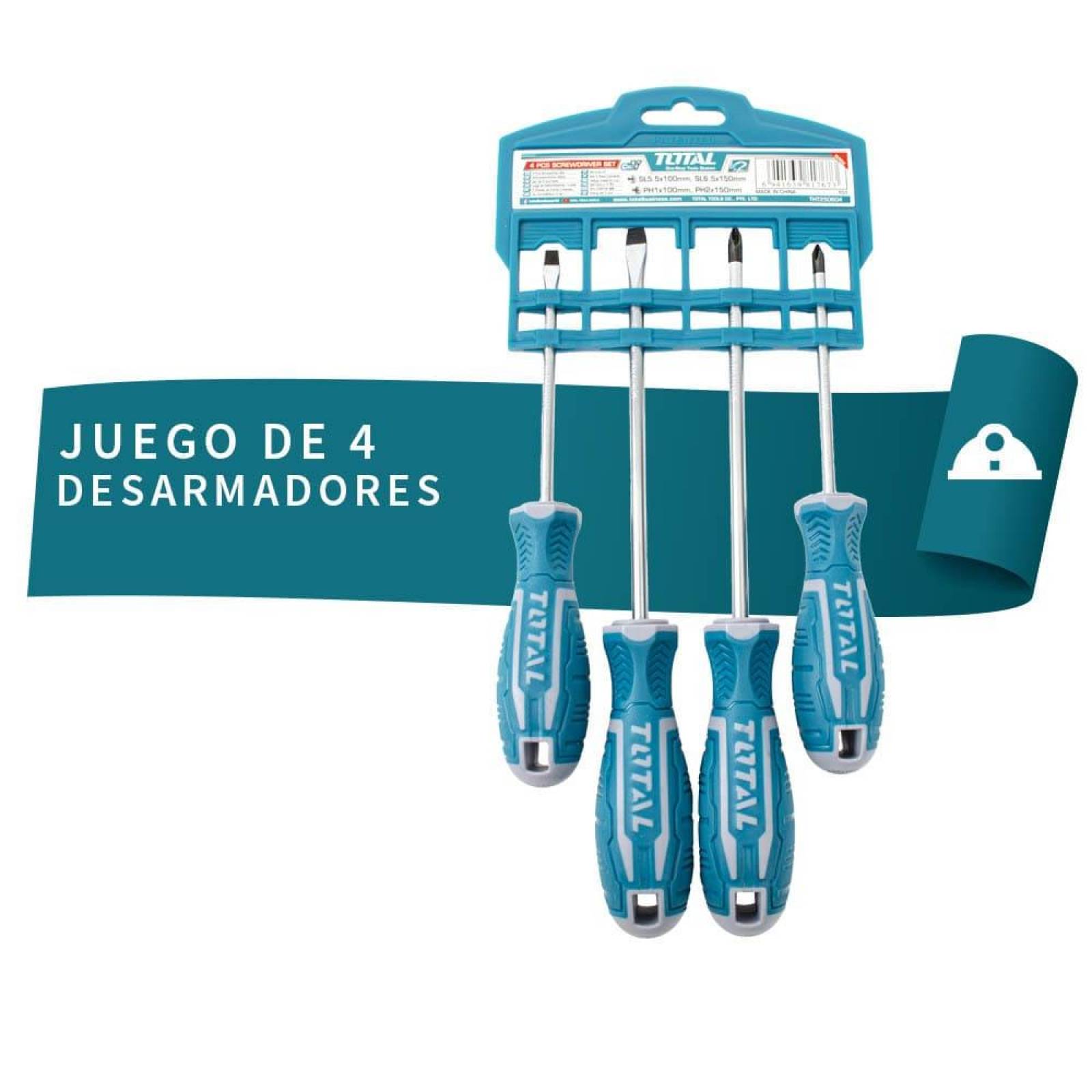 Juego de 4 desarmadores 