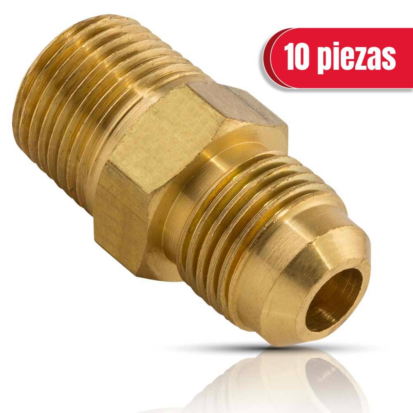 Niple terminal 3/8 x 1/2 10 pzas