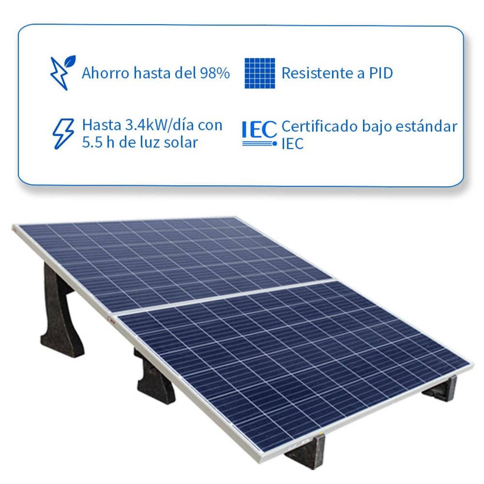 Kit Fotovoltáico con microinversor 600W 