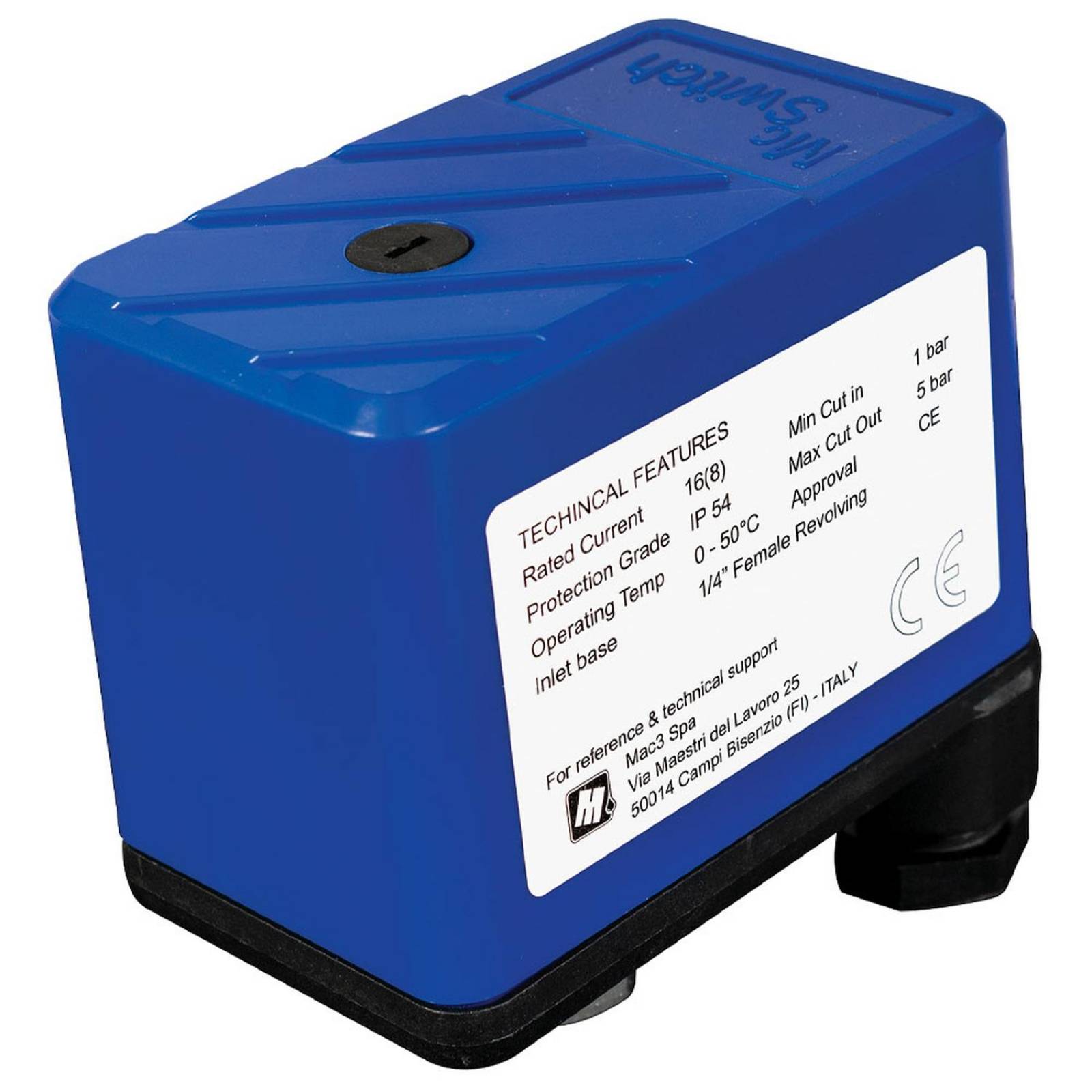 Interruptor de Presión, Presostato 20-40 psi 