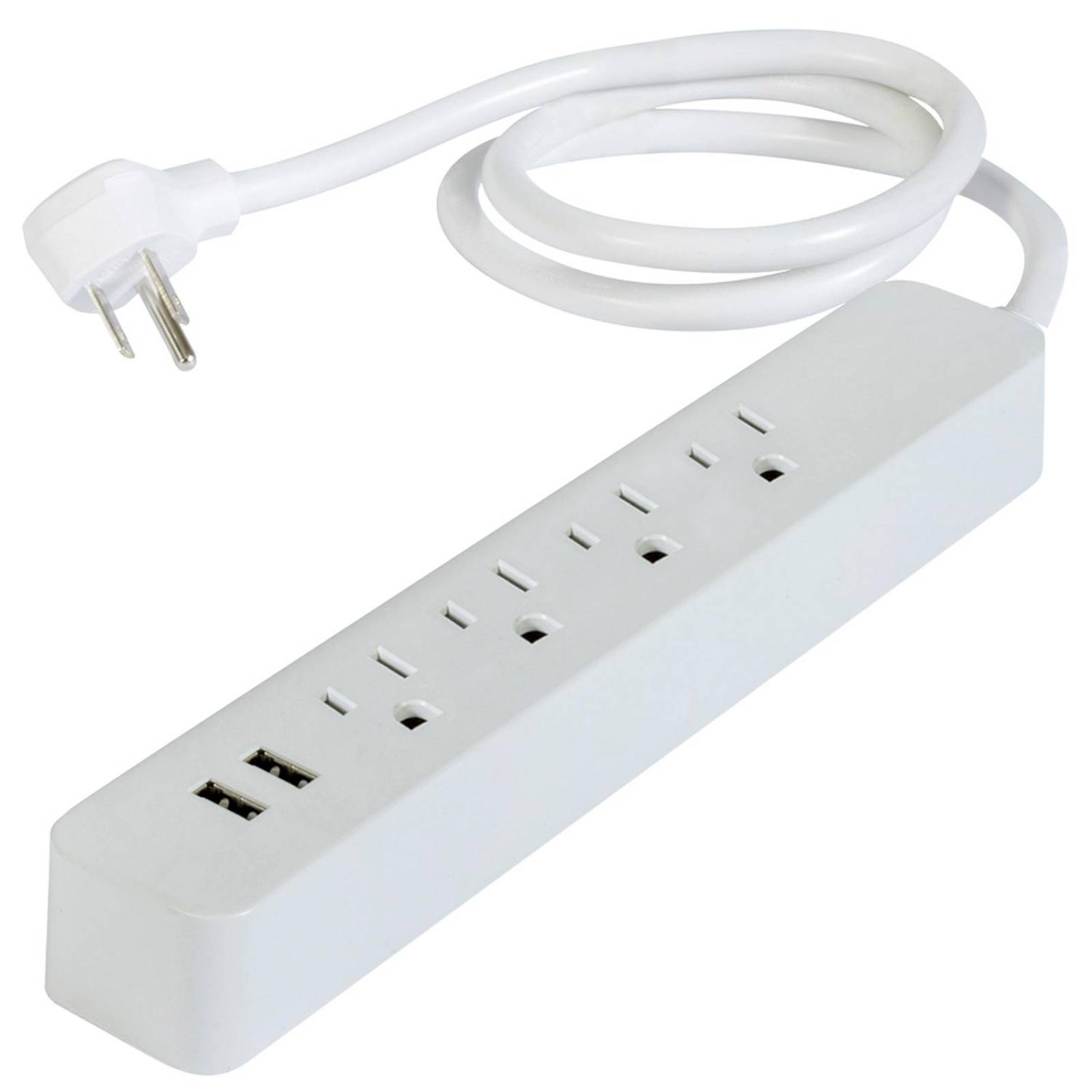 Multicontacto IUSA 4 Entradas con Supresor de Picos y 2 USB 