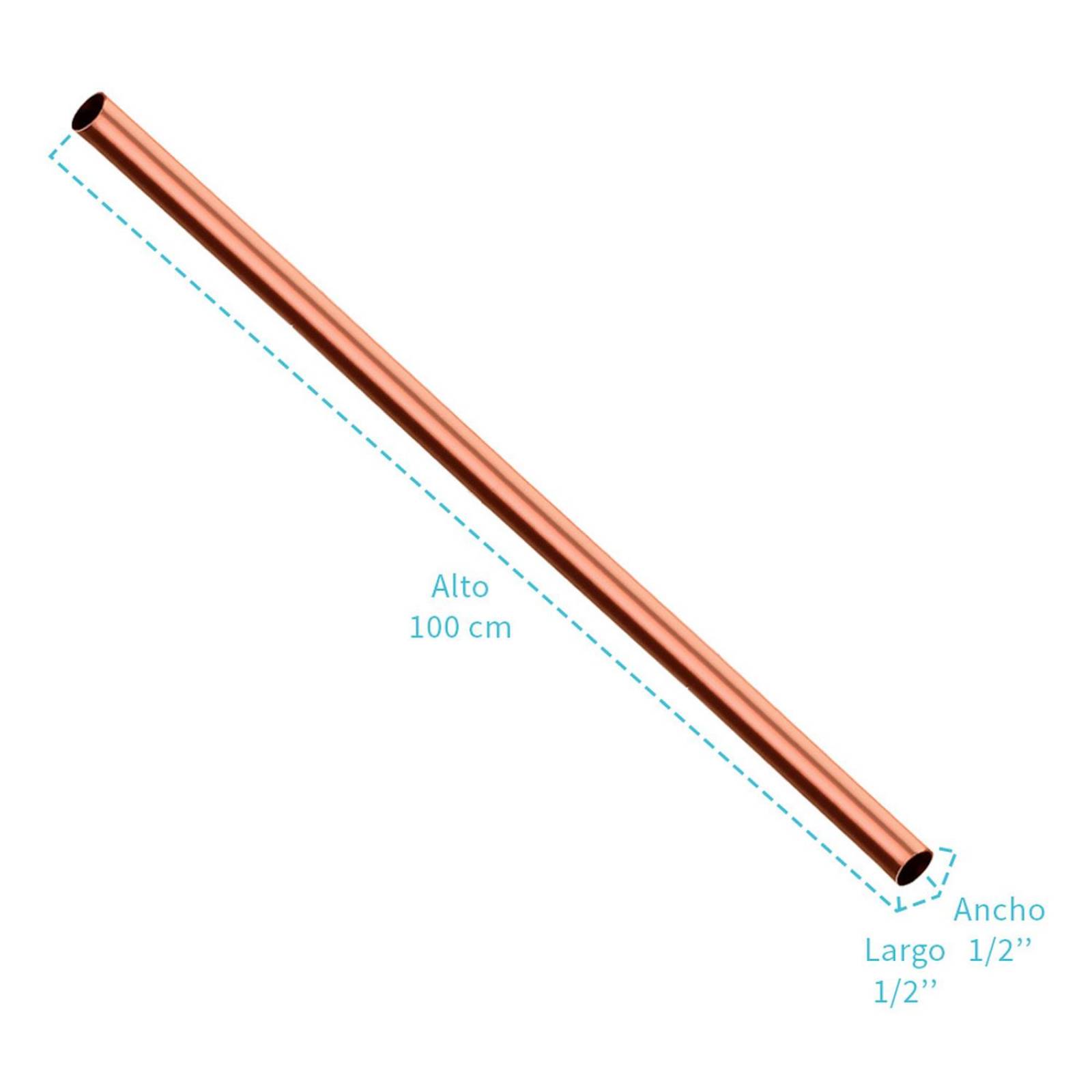 Tubo Rígido Tipo L, Tramo De 1/2, 13 Mm X 1 M 