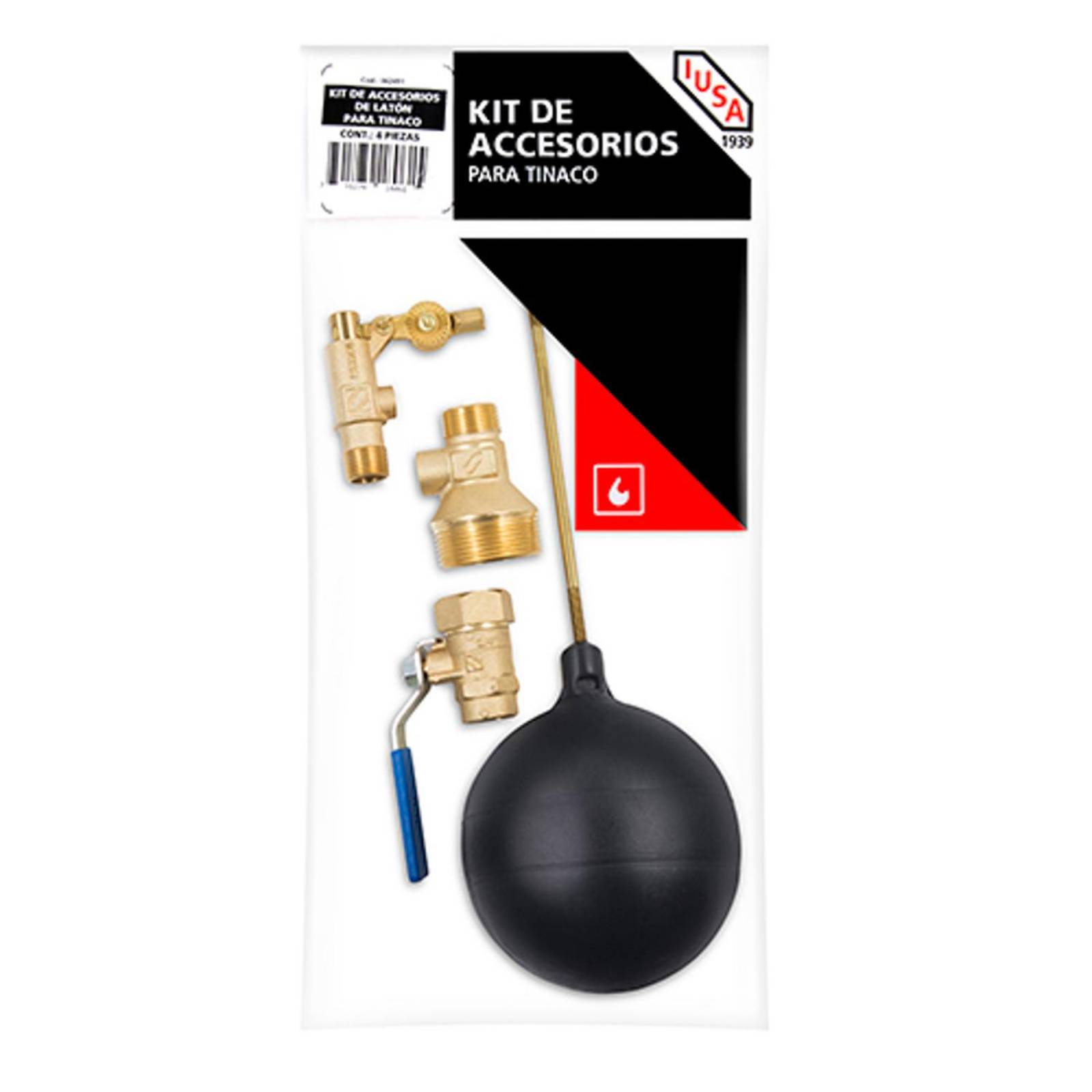 Kit de accesorios de latón para tinaco 