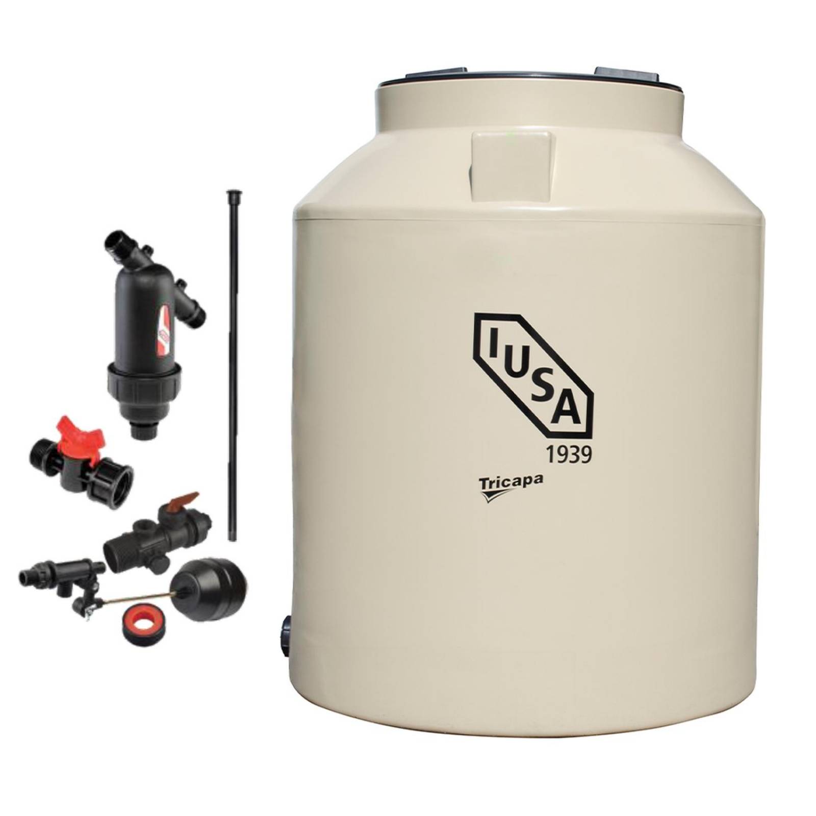 Tinaco Tricapa IUSA, 1100 L., Beige + Sistema Calidad de Vida