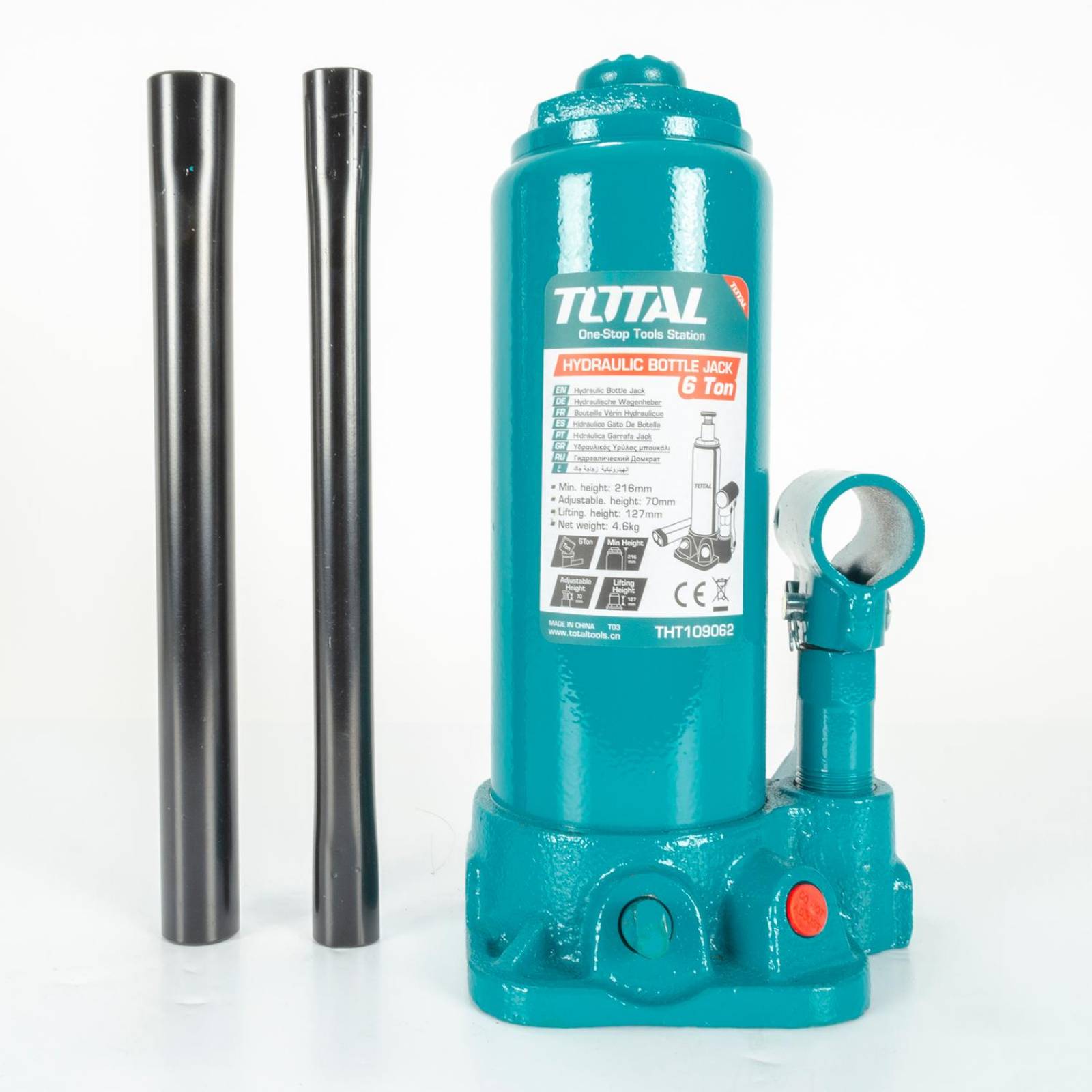 Gato Hidráulico de Botella de 6 Toneladas 