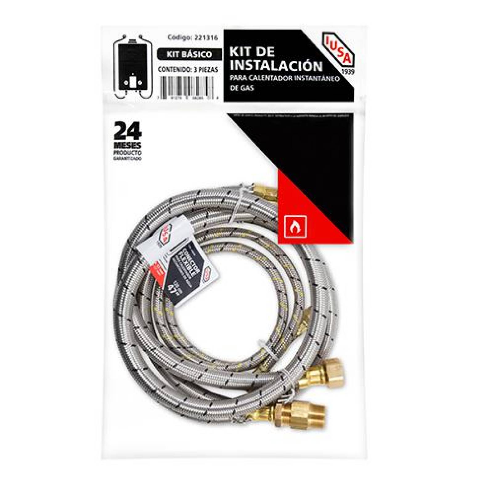 Kit básico para instalar calentador instantáneo 