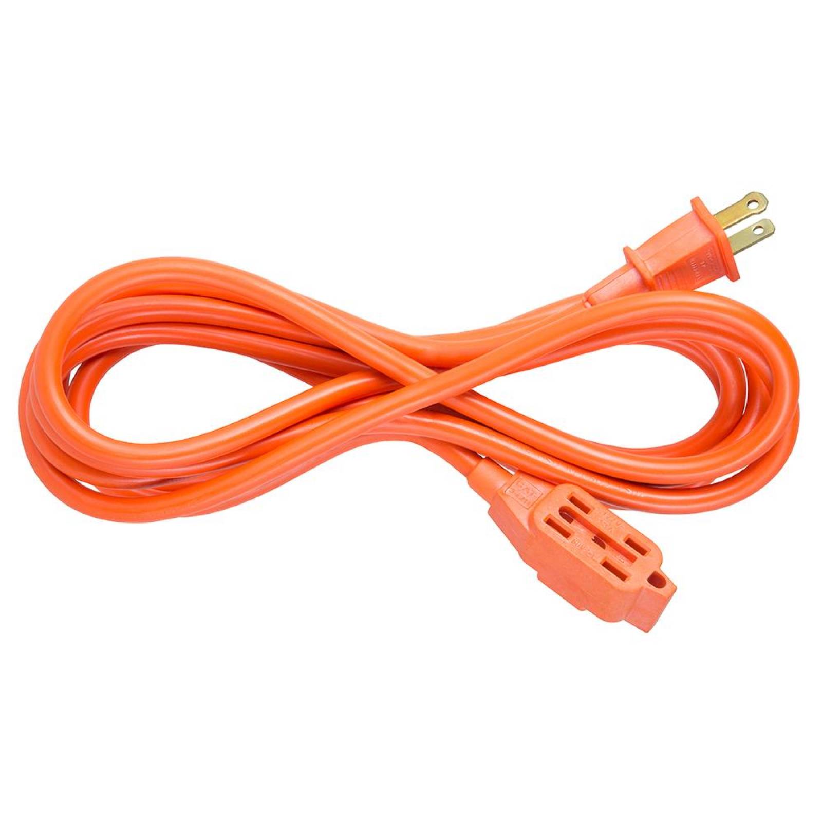 Extensión Eléctrica Uso Rudo 30 m, 2x16 AWG, naranja 