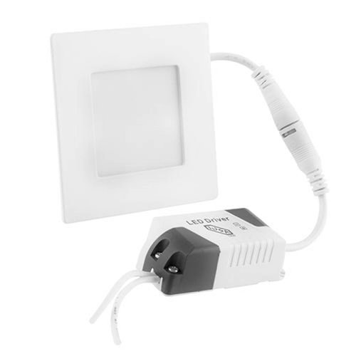 Lámpara LED cuadrada para empotrar luz blanca 3 W 