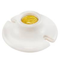 Portalámpara De Porcelana 925 Mm Casquillo Aluminio