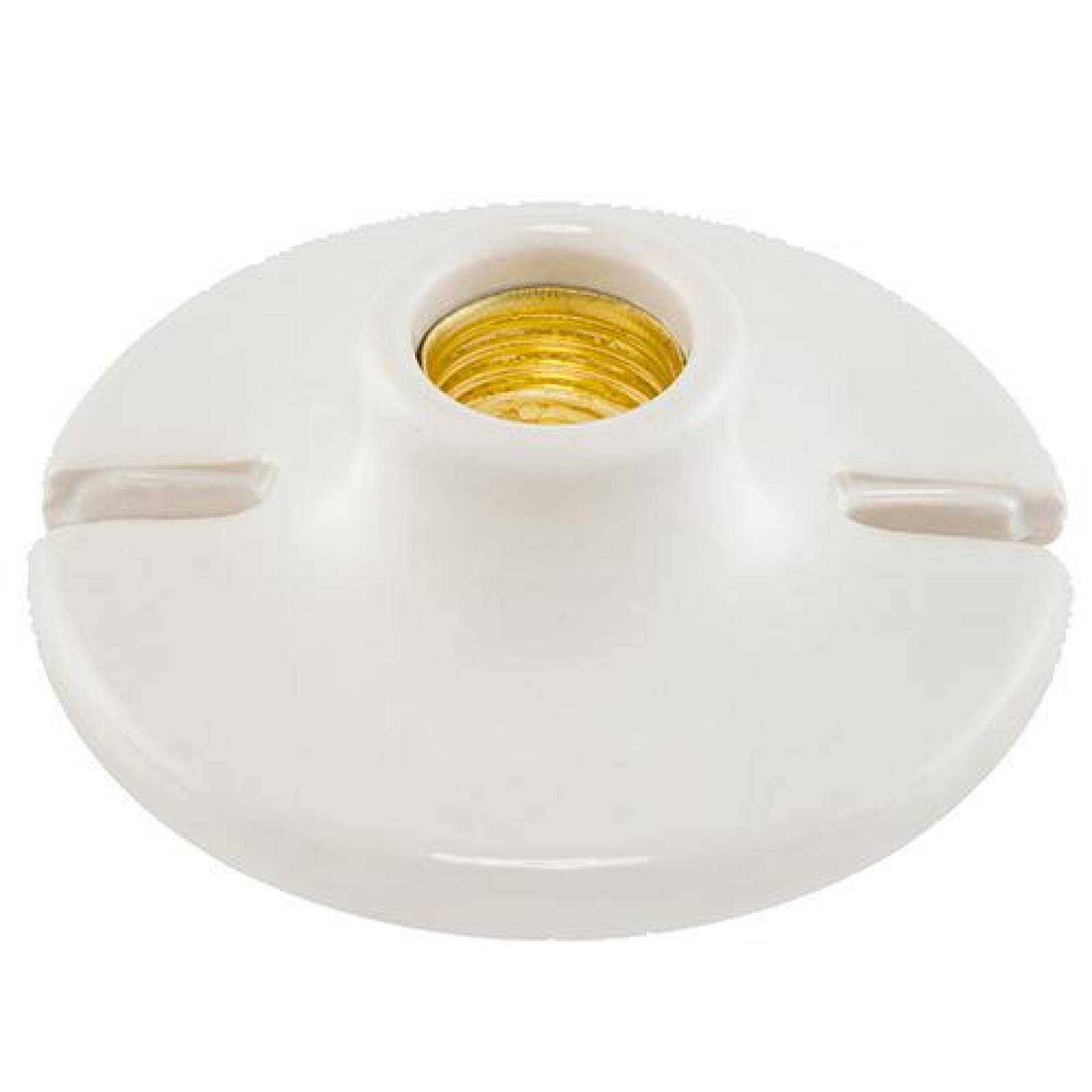 Portalámpara de porcelana 102 mm, casquillo latón 