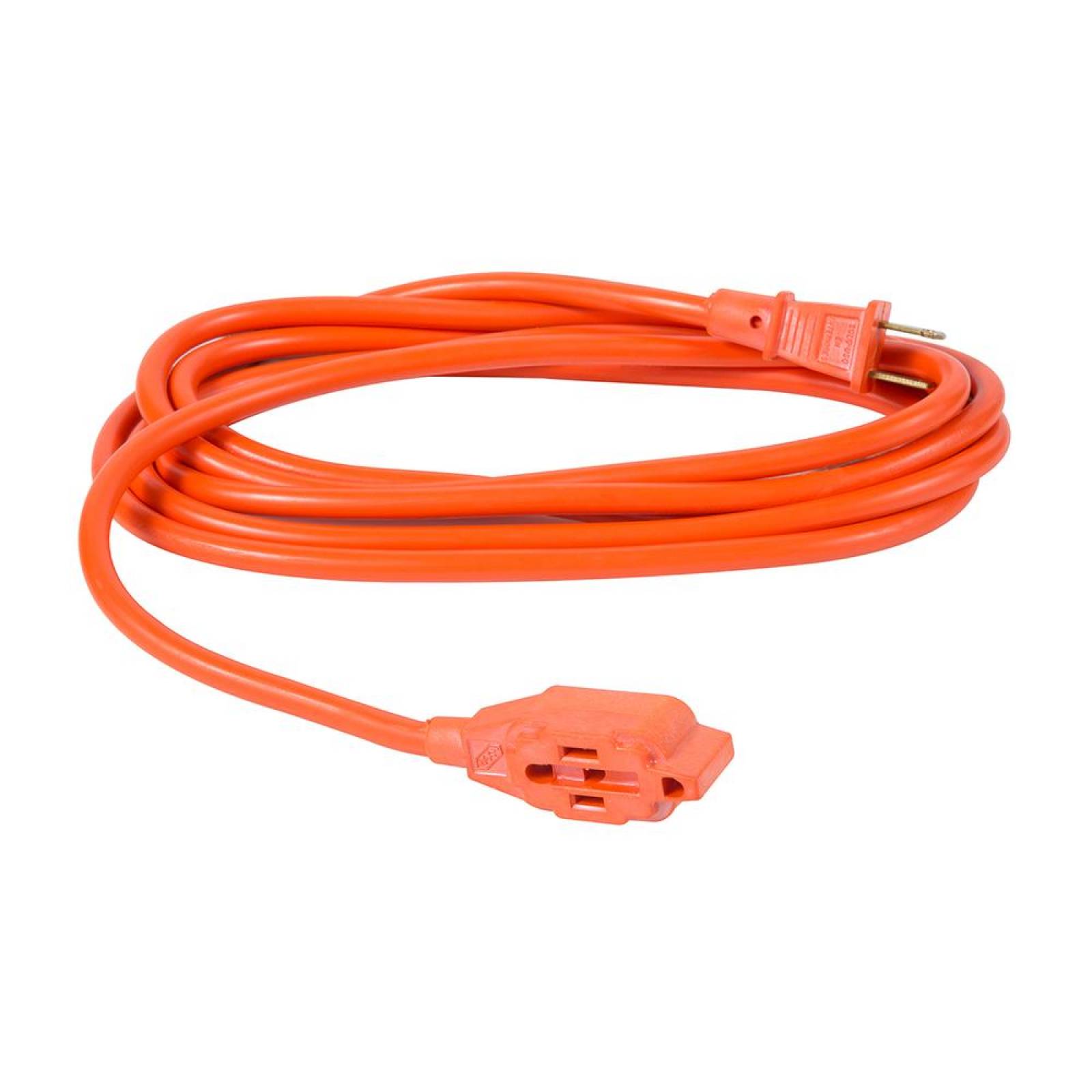 Extensión Eléctrica Uso Rudo 3 m, 2x16 AWG, naranja 