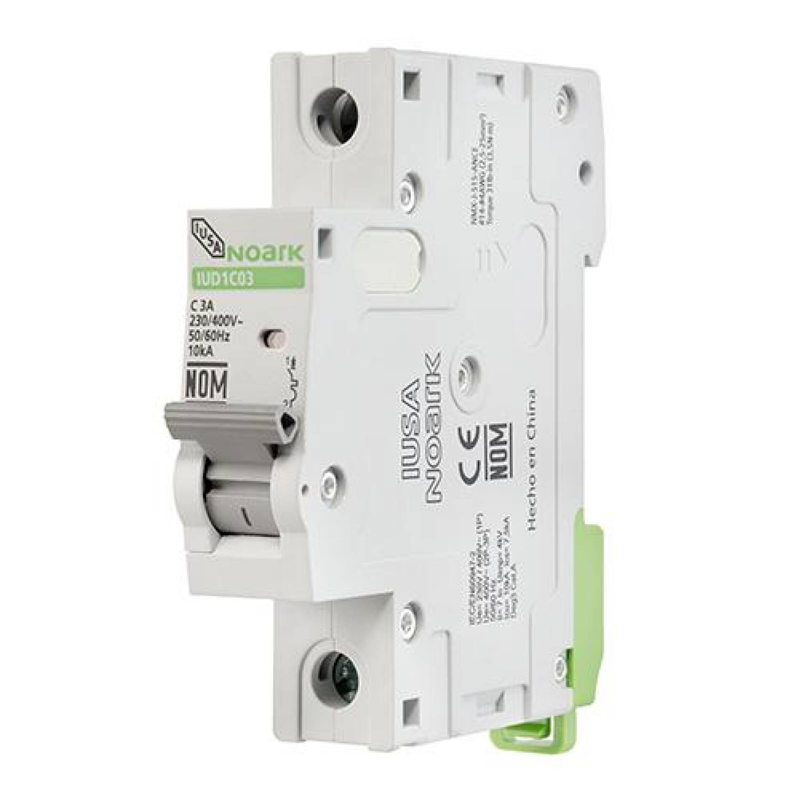 Interruptor termomagnético DIN 1 polo, 10 A