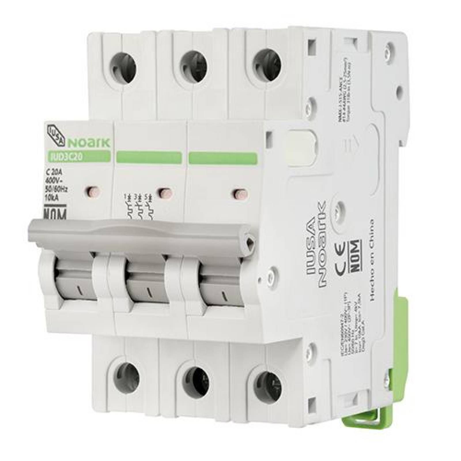 Interruptor termomagnético DIN 3 polos, 32 A 