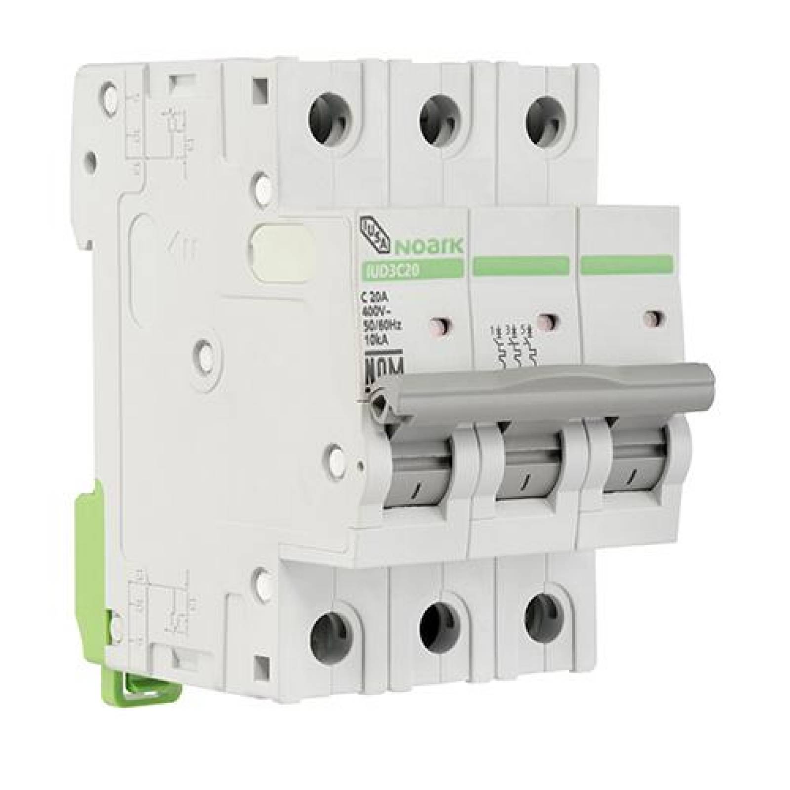 Interruptor termomagnético DIN 3 polos, 32 A 