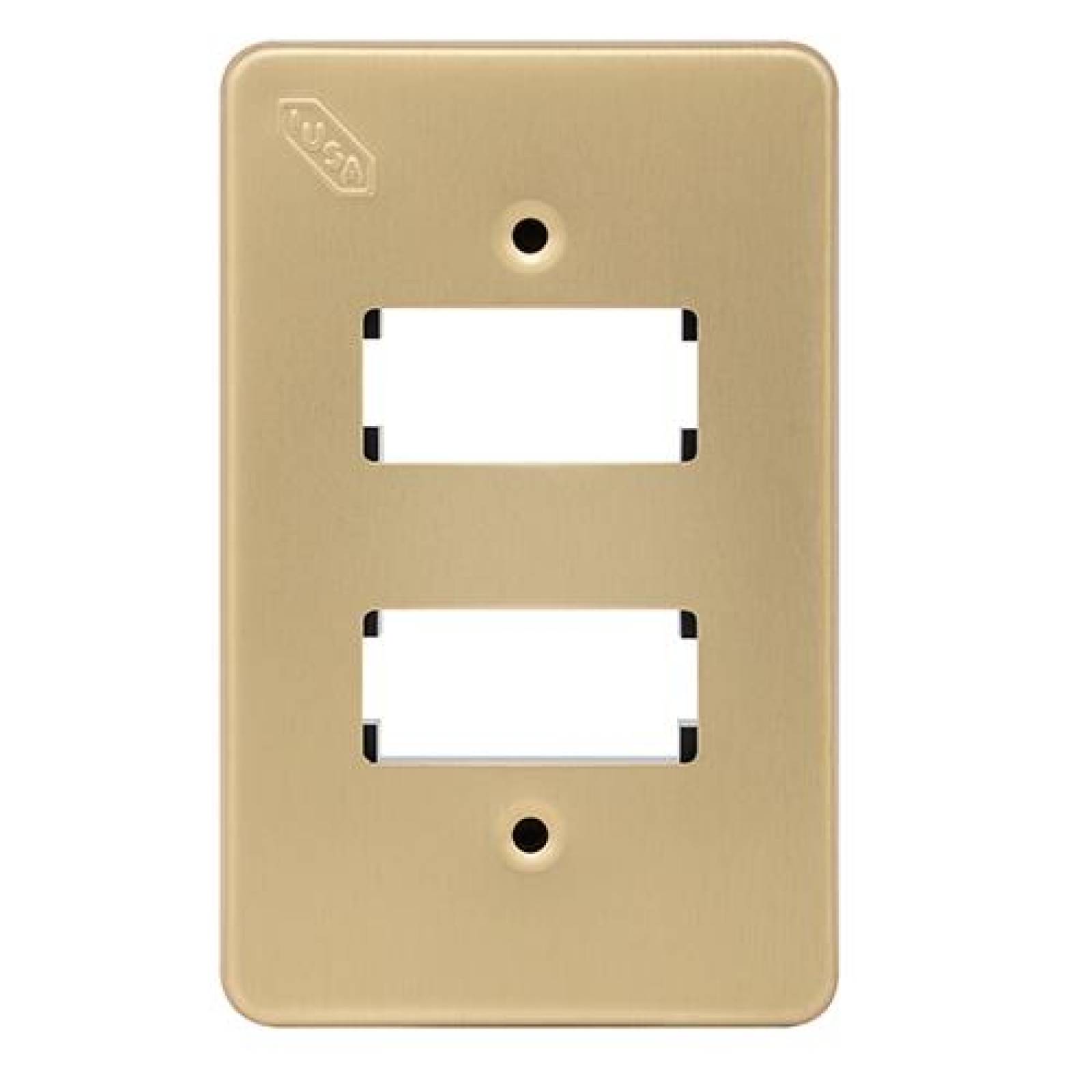 Placa italiana Tradizione de 2 ventanas, oro 