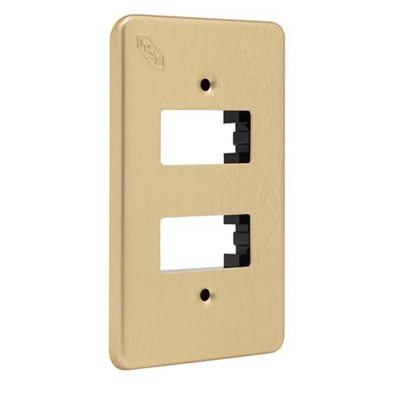 Placa italiana Tradizione de 2 ventanas, oro 