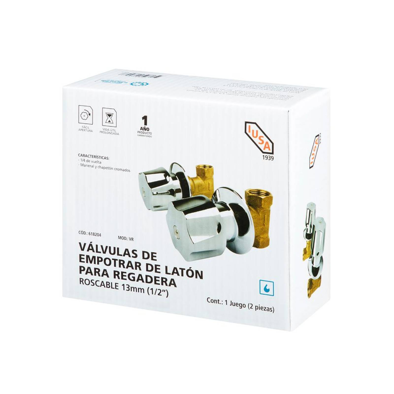 Juego de llaves de empotrar para regadera 